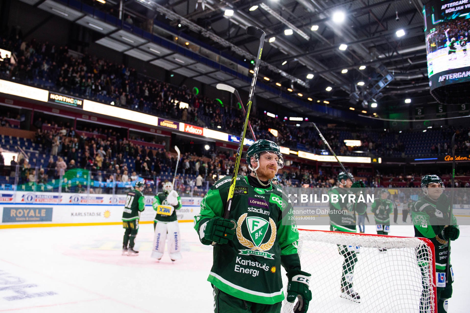 Färjestads Pontus Widerström jublar