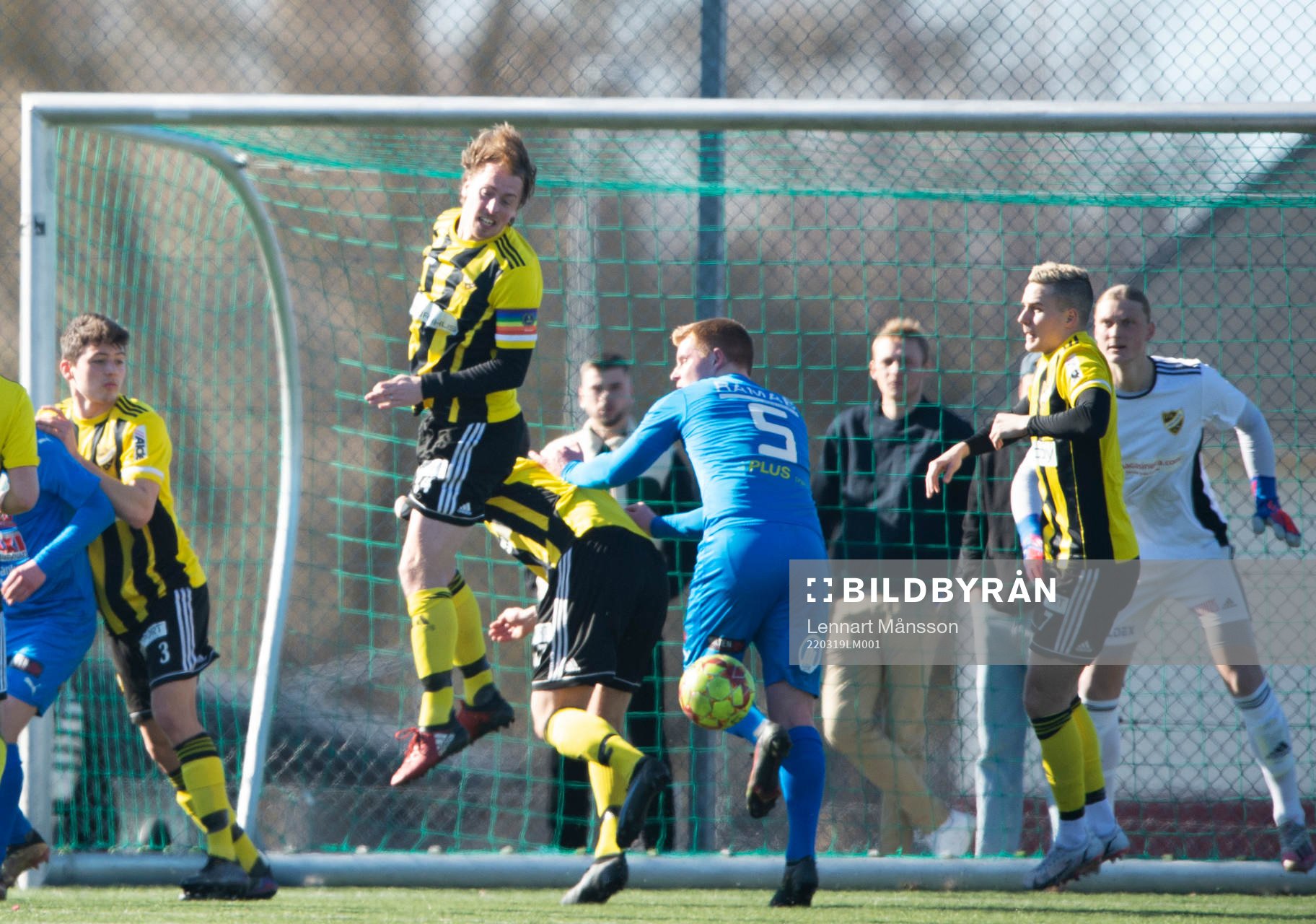 IFK Hässleholms Robin Strömberg  i träningsmatchen
