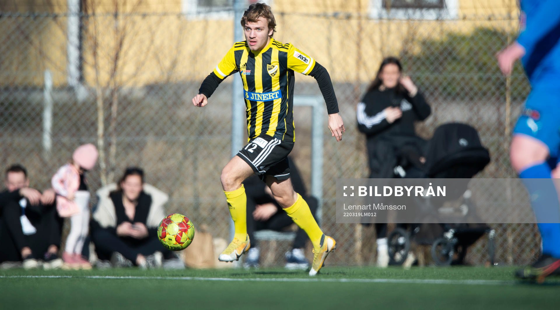 IFK Hässleholms Isaac Holmberg i träningsmatchen mellan