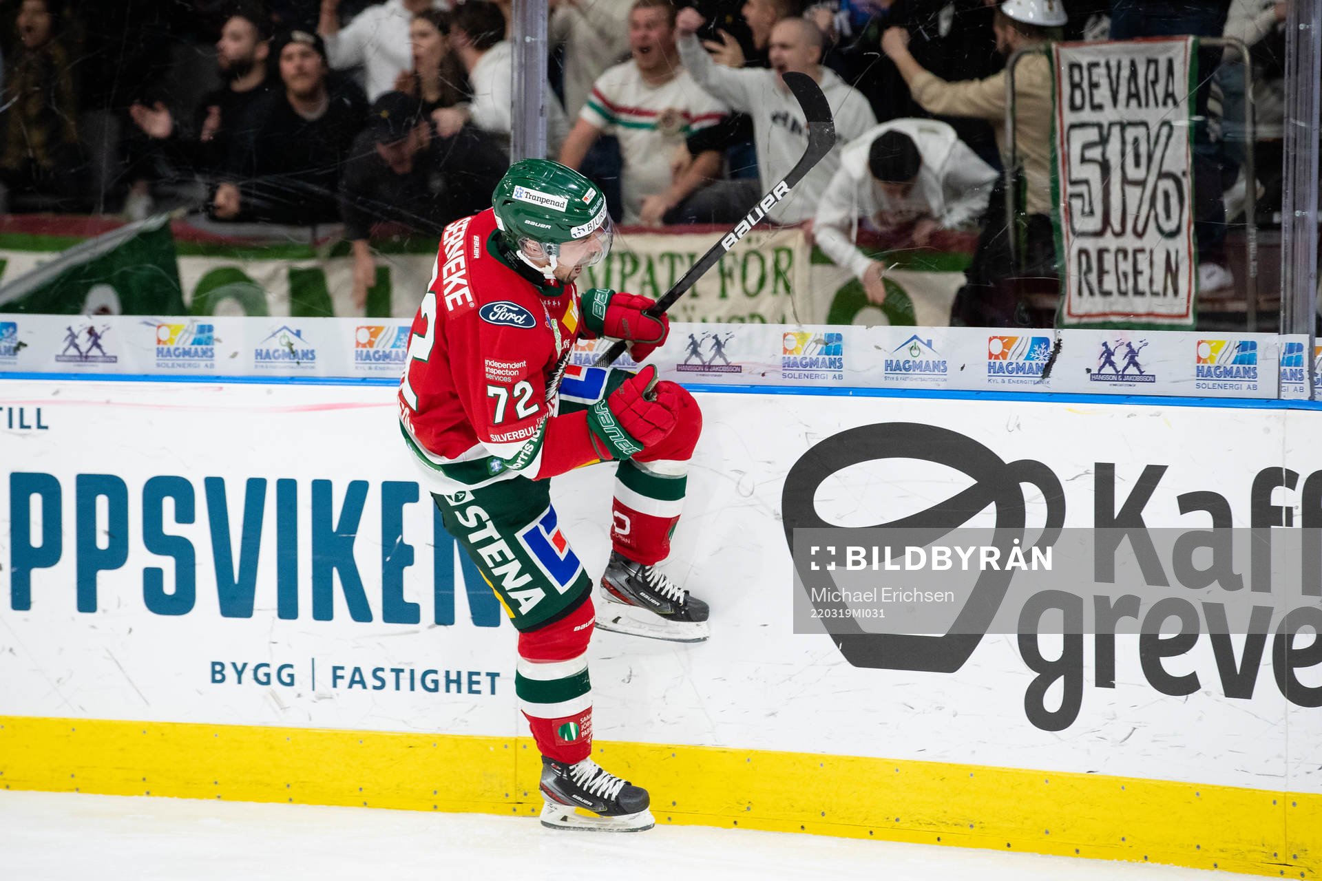 Frölundas Patrik Carlsson jublar