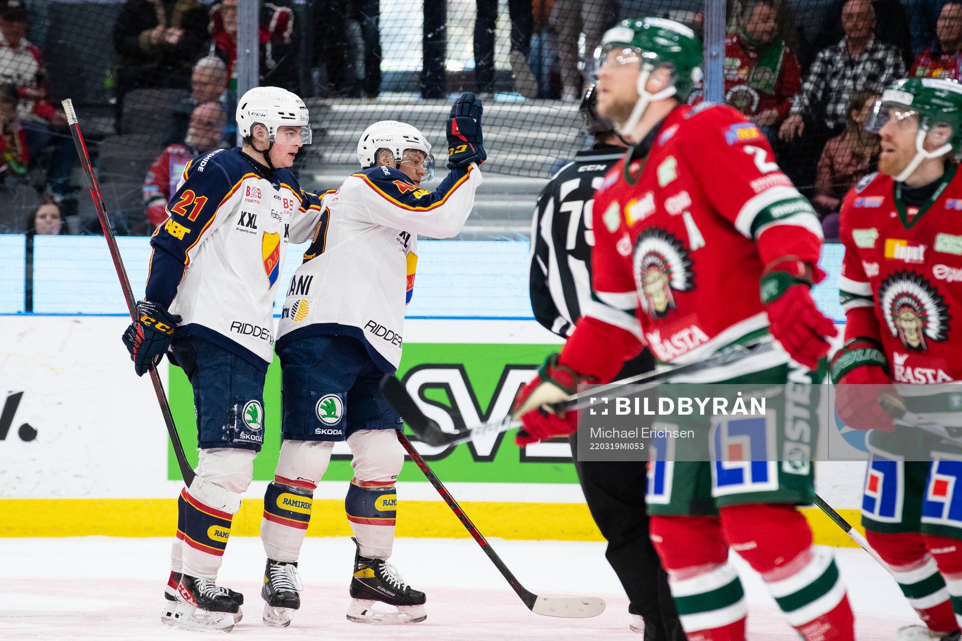 Djurgårdens Rhett Rakhshani jublar