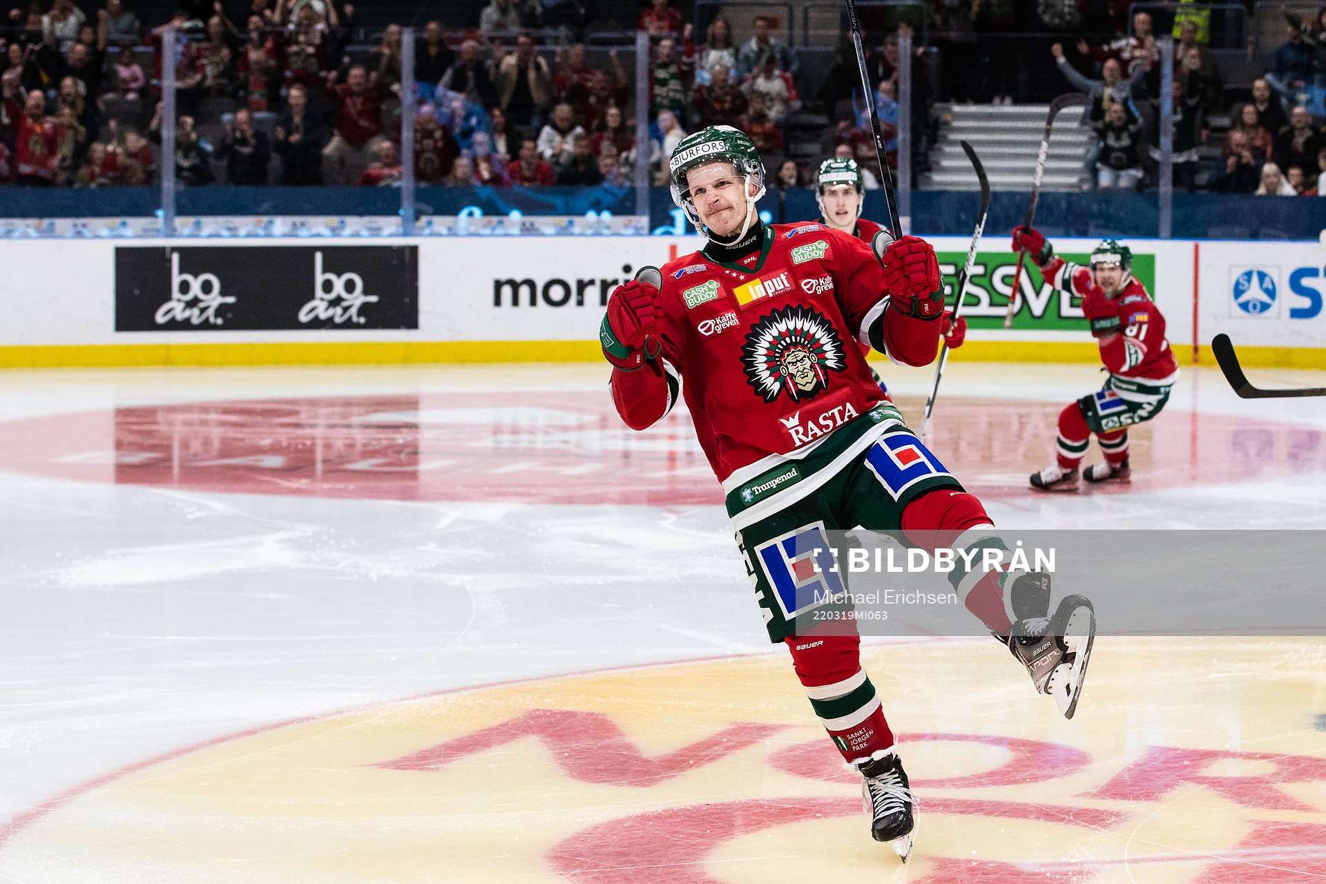 Frölundas Max Friberg jublar