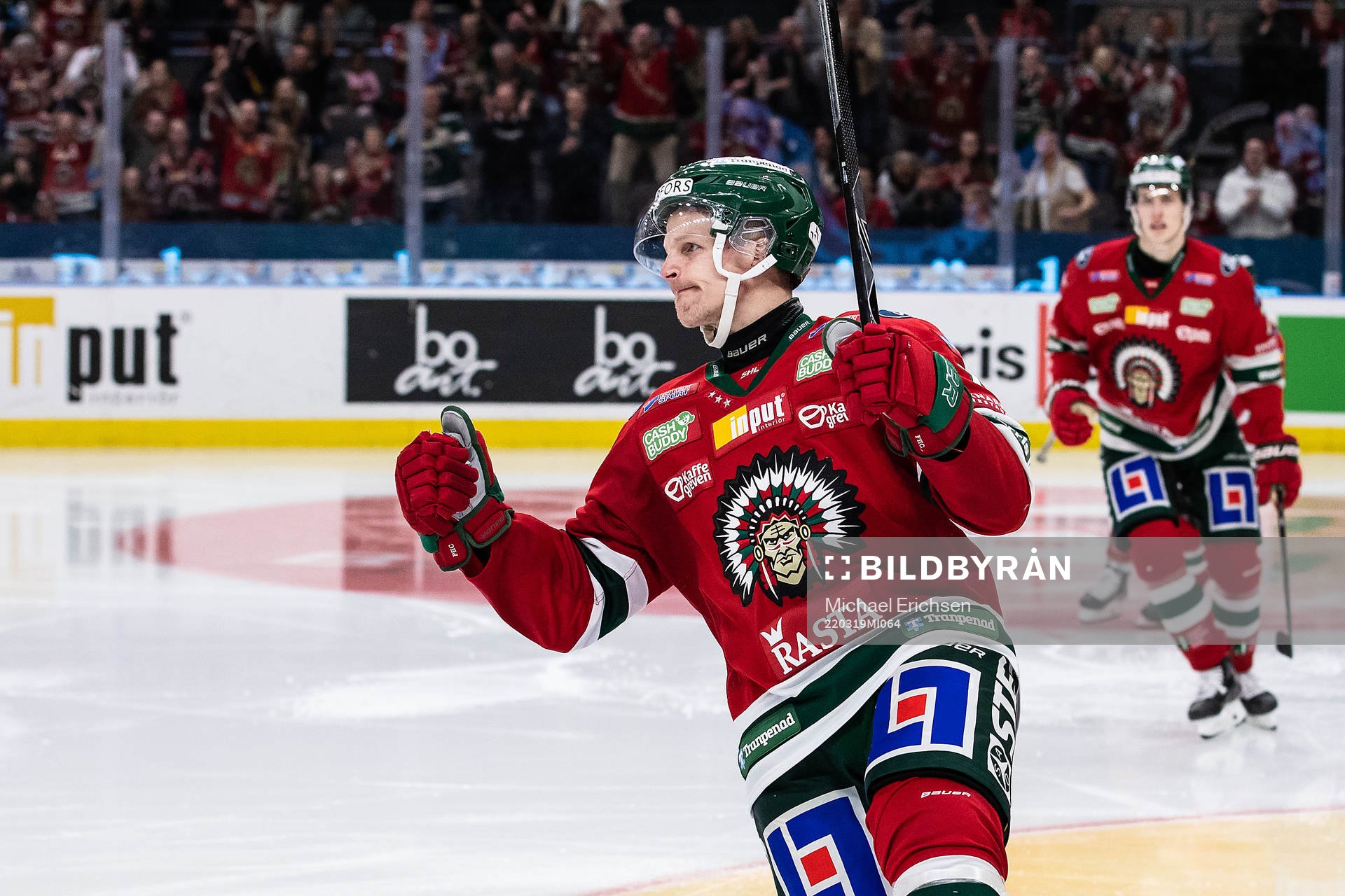 Frölundas Max Friberg jublar