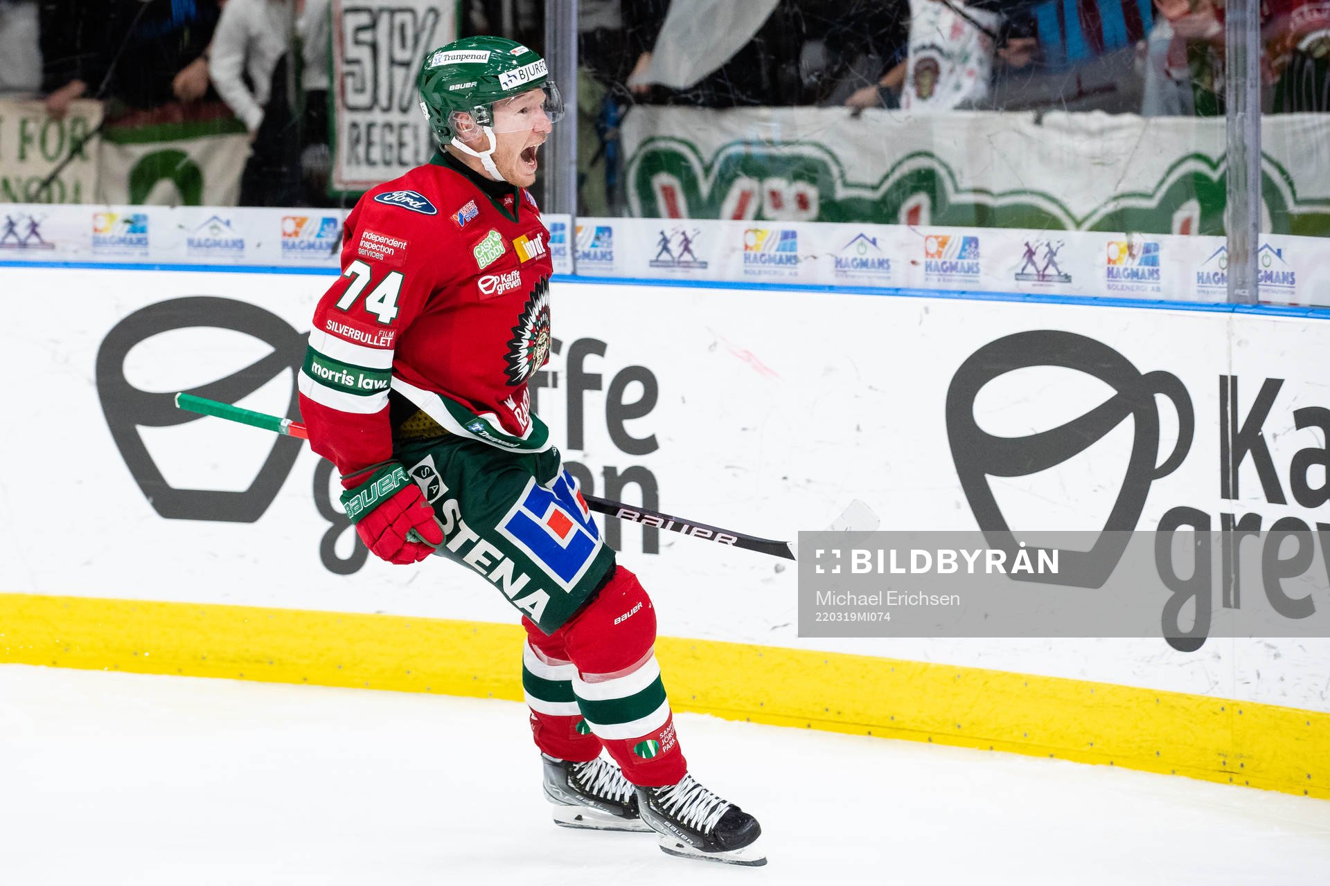 Frölundas Andreas Borgman jublar