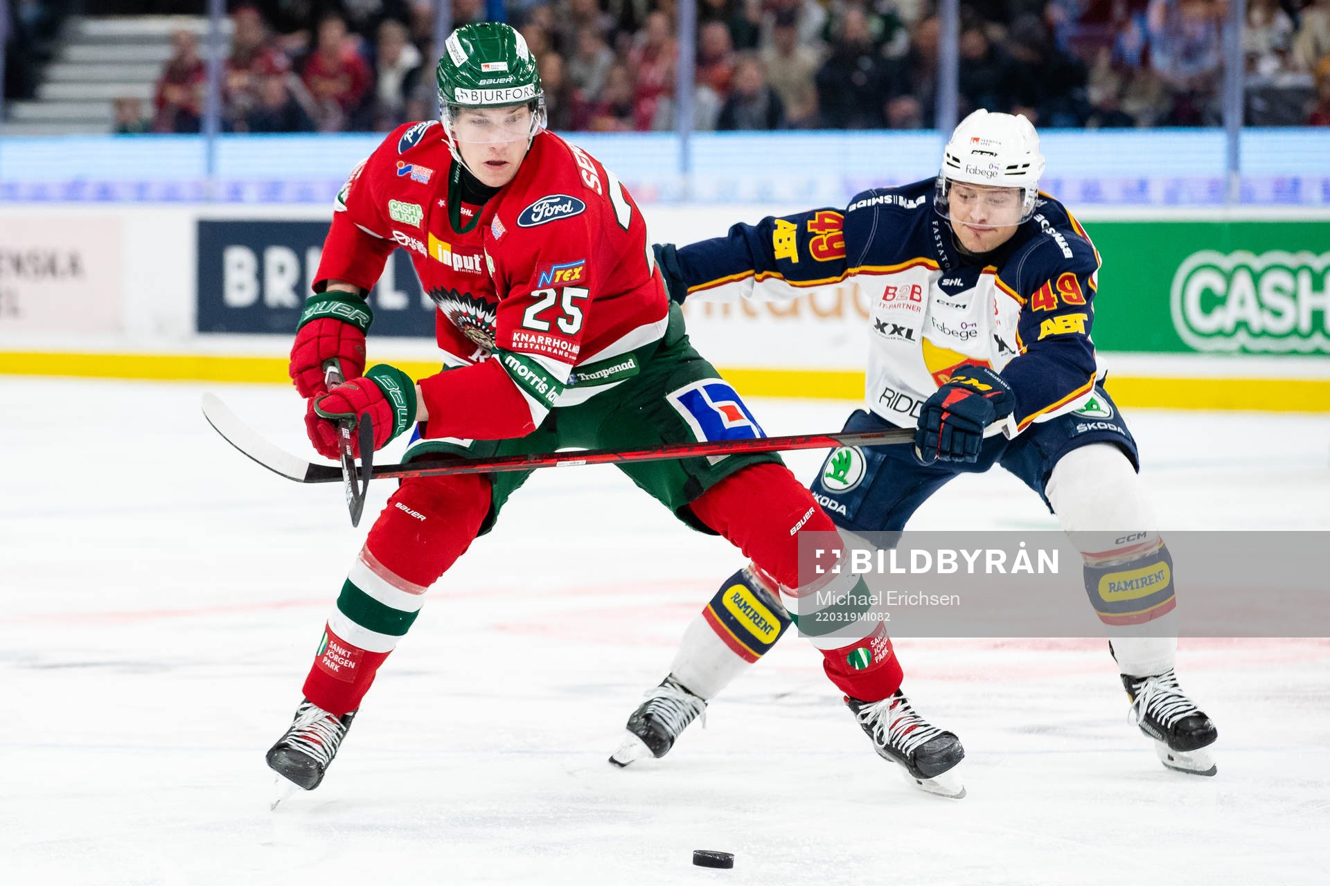 Frölundas Elmer Söderblom och Djurgårdens Rhett Rakhshani