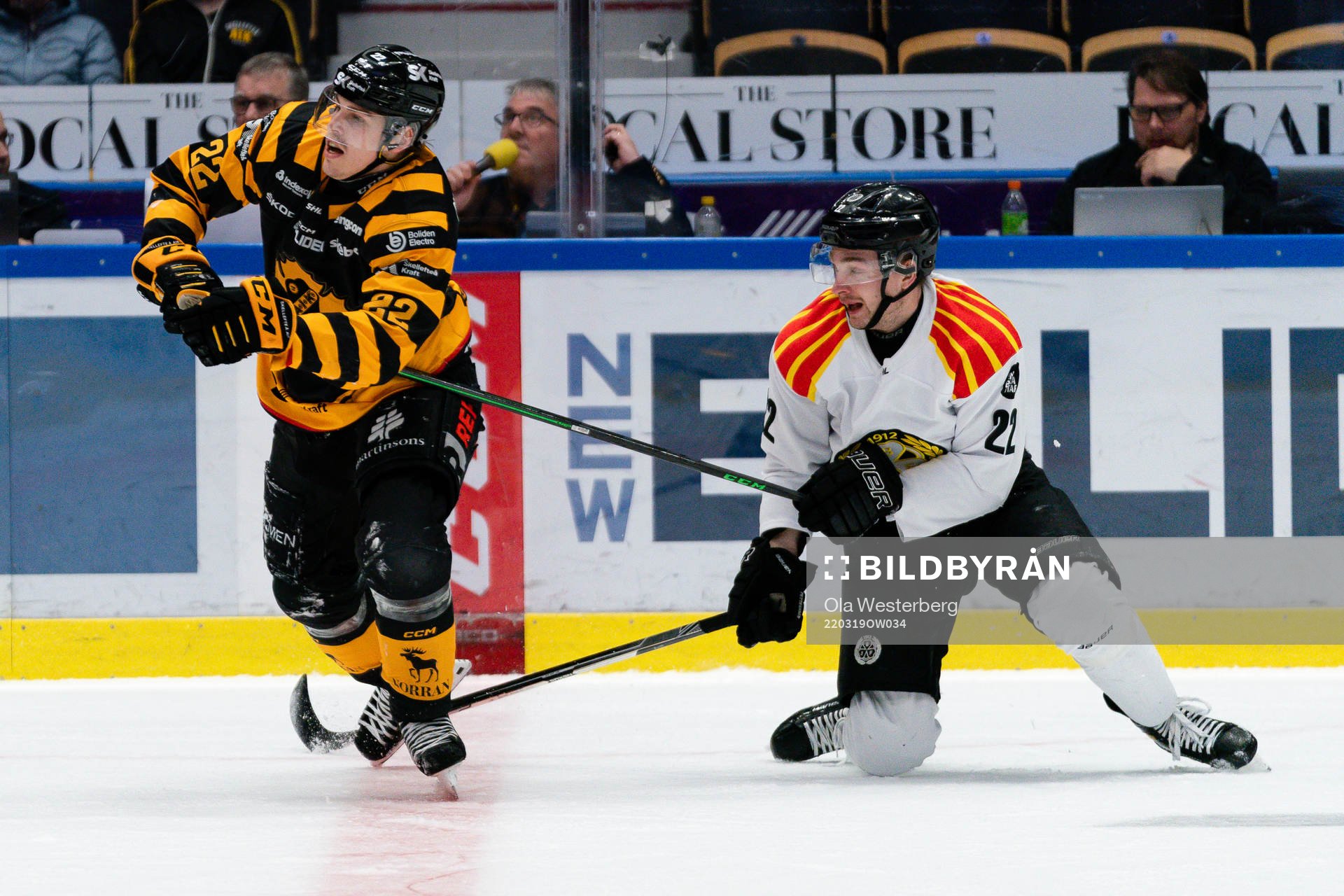 Skellefteås Jonathan Johnson och Brynäs Adam Pettersson