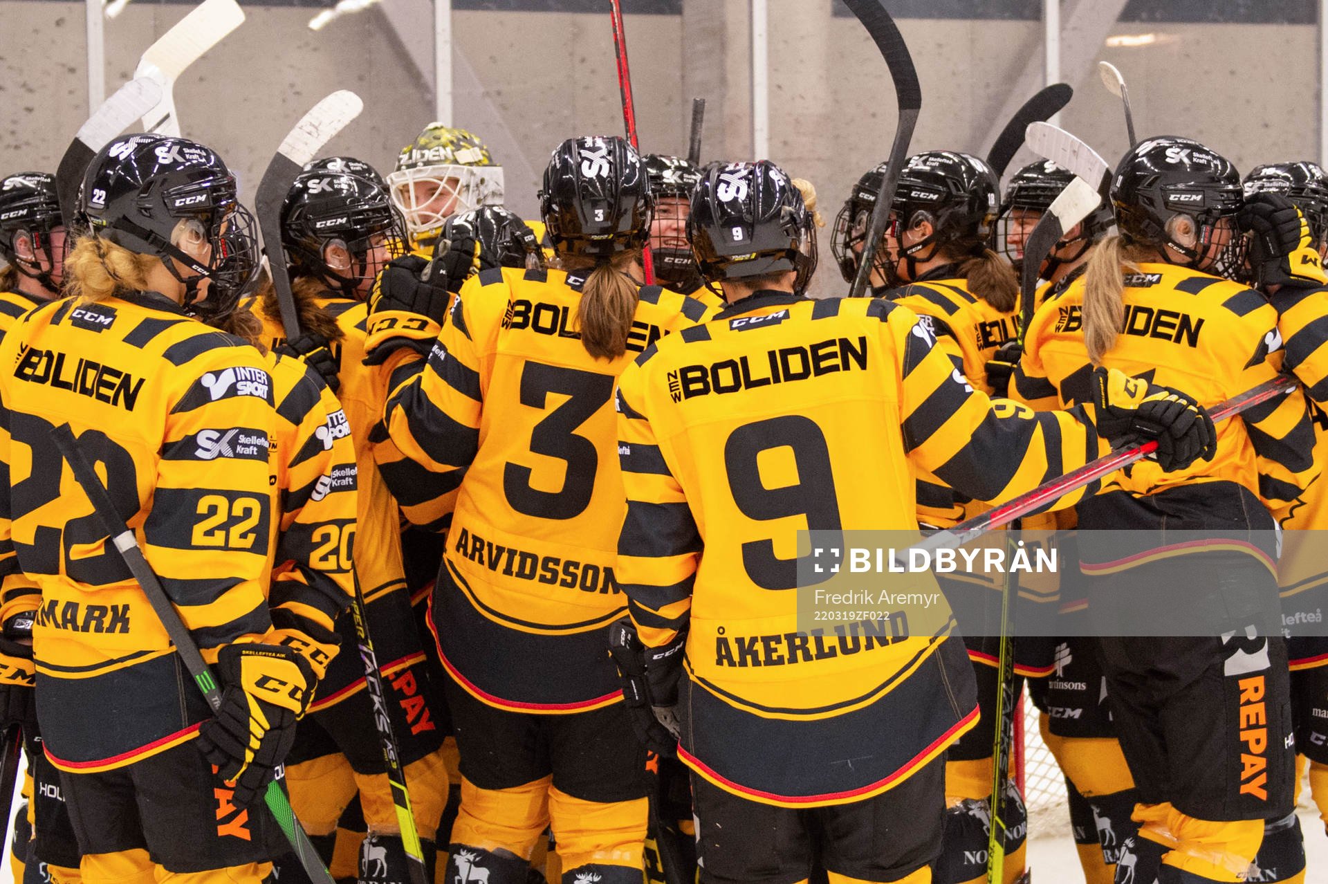 Skellefteås spelare jublar