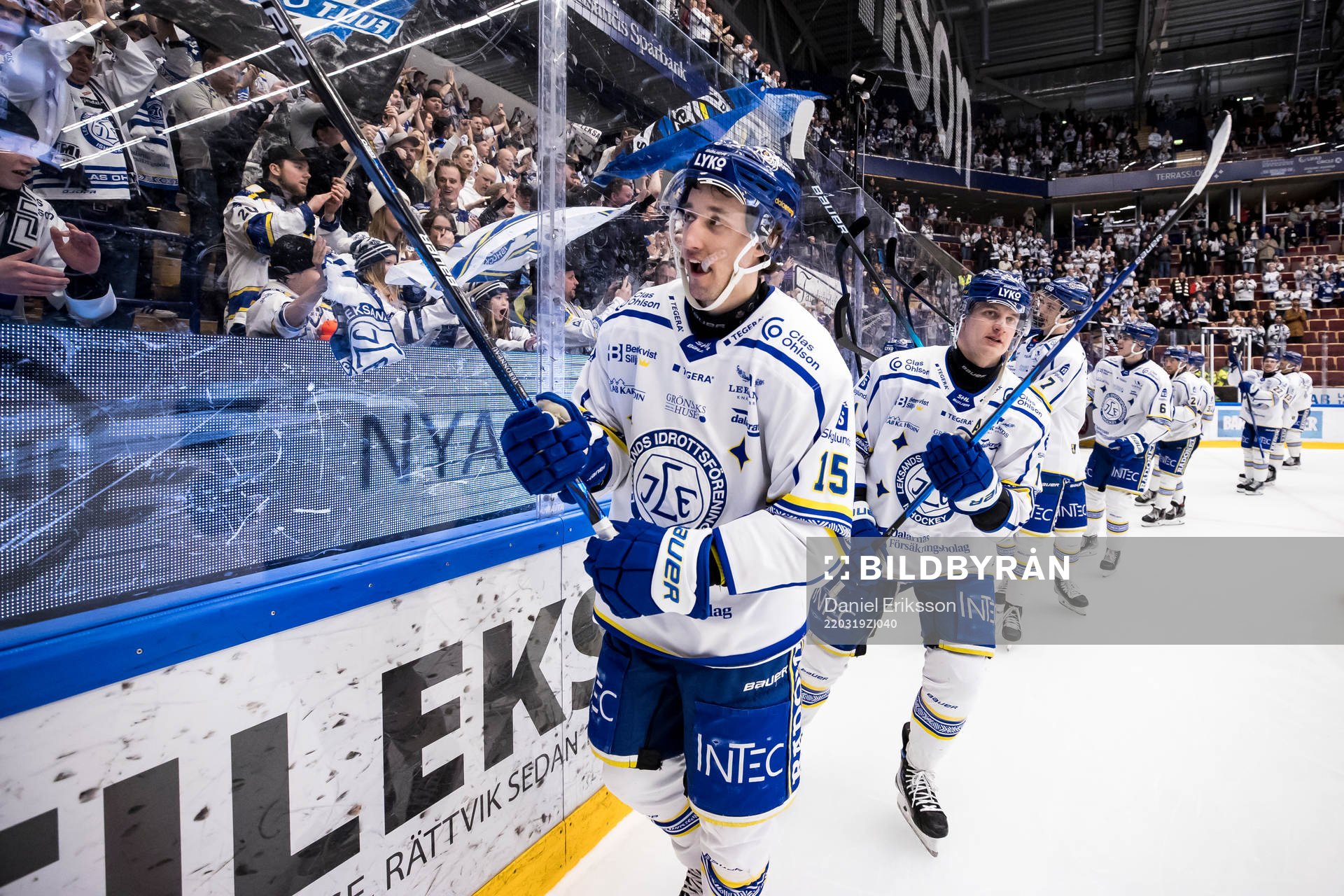Leksands Max Veronneau jublar
