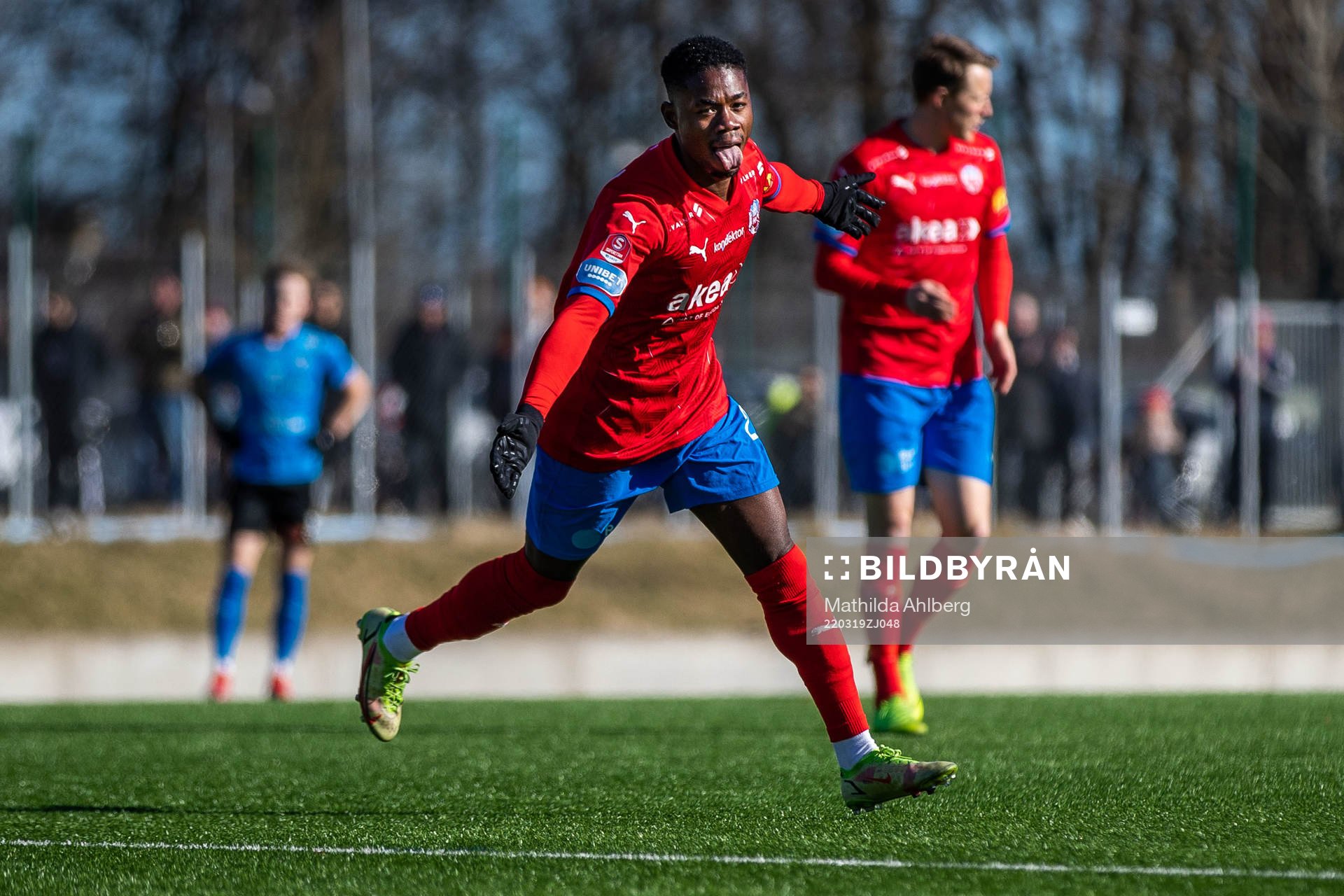 Helsingborgs Joseph Amoako jublar