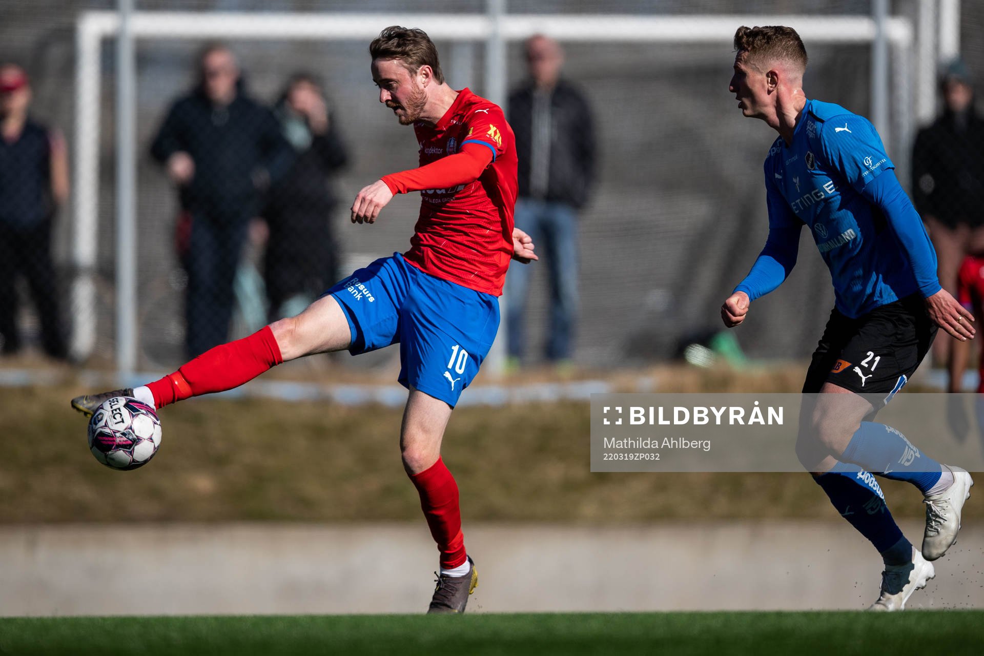 Helsingborgs Rasmus Jönsson och Halmstads Andreas Bengtsson