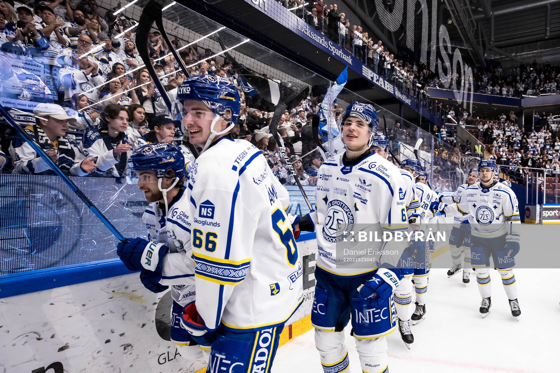 Leksands Nils Åman och Alexander Lundqvist jubel