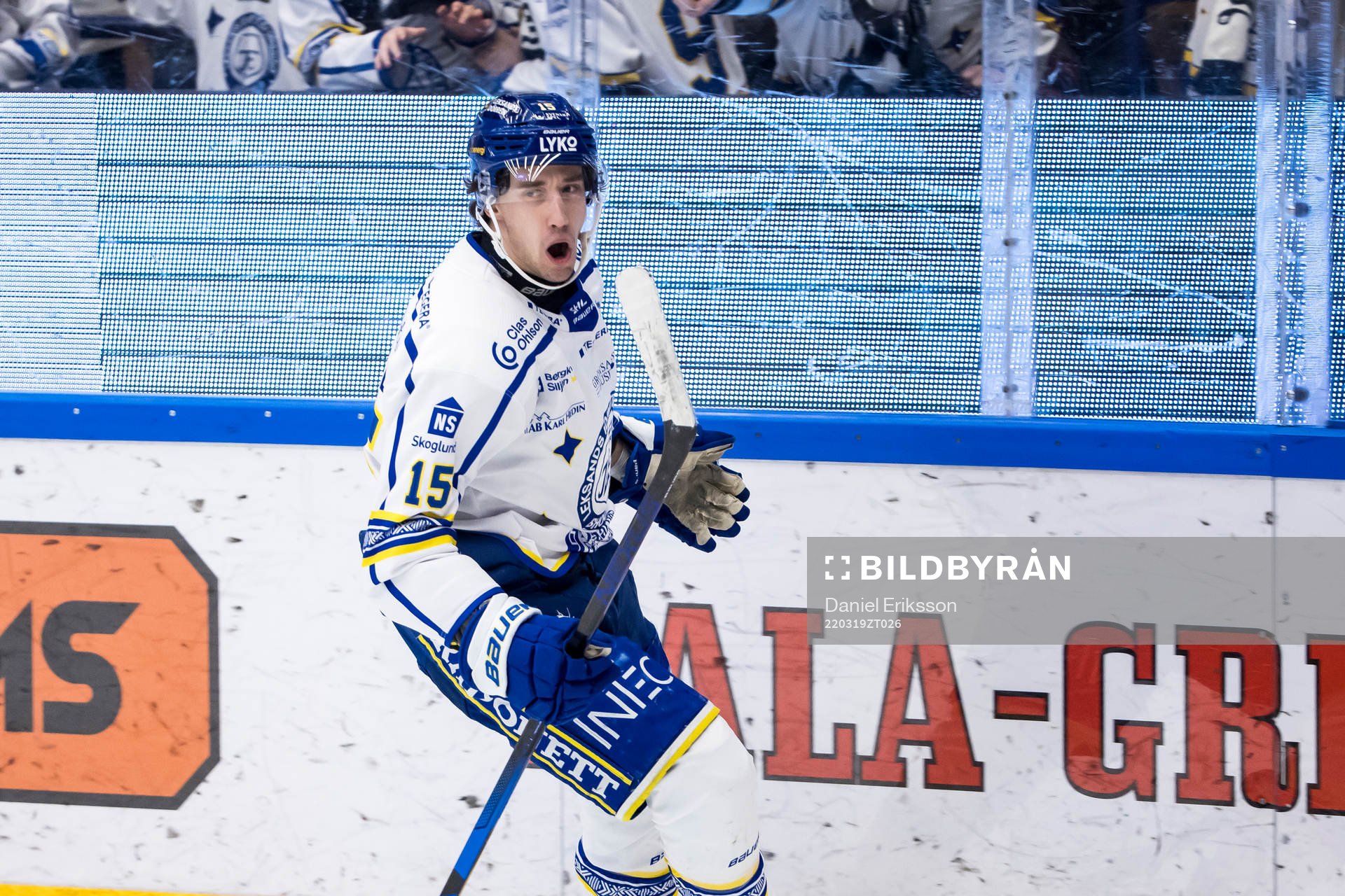 Leksands Max Veronneau jublar