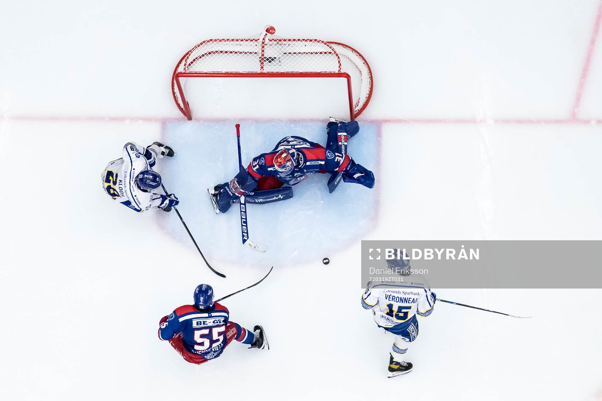 Leksands Justin Kloos och Leksands Max Veronneau och