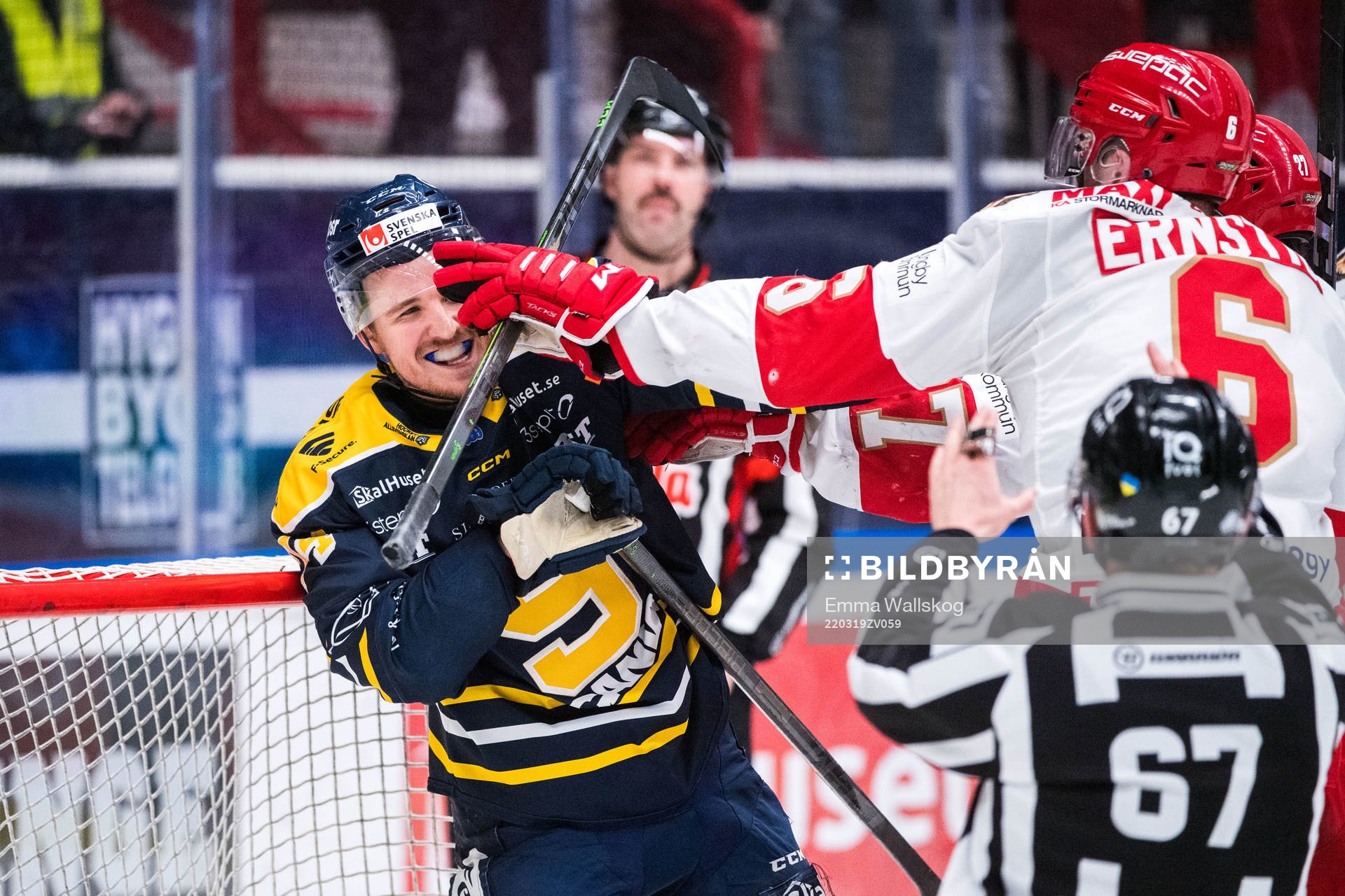 Södertäljes Rasmus Kahilainen och Troja/Ljungbys Carl