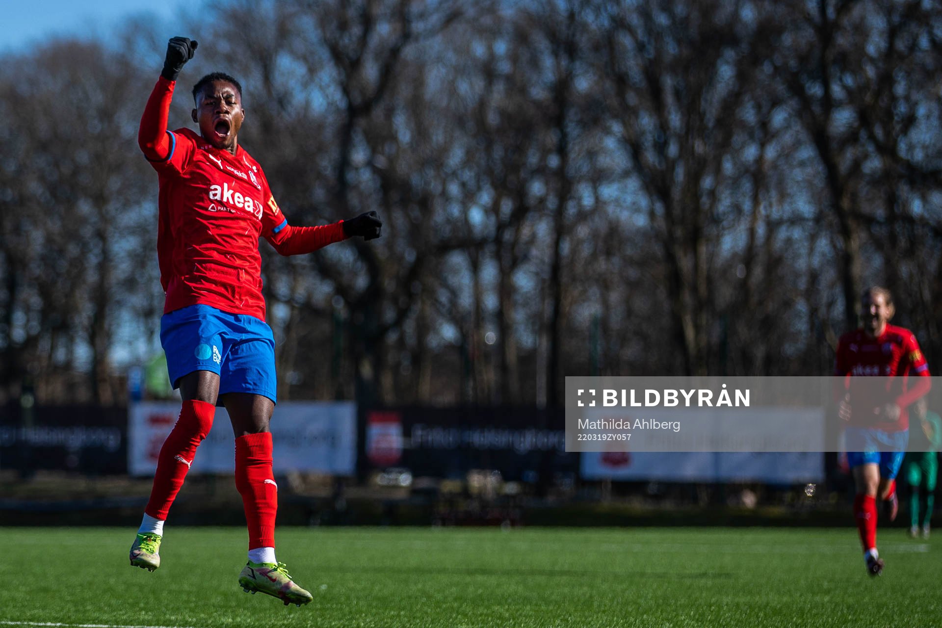 Helsingborgs Joseph Amoako jublar
