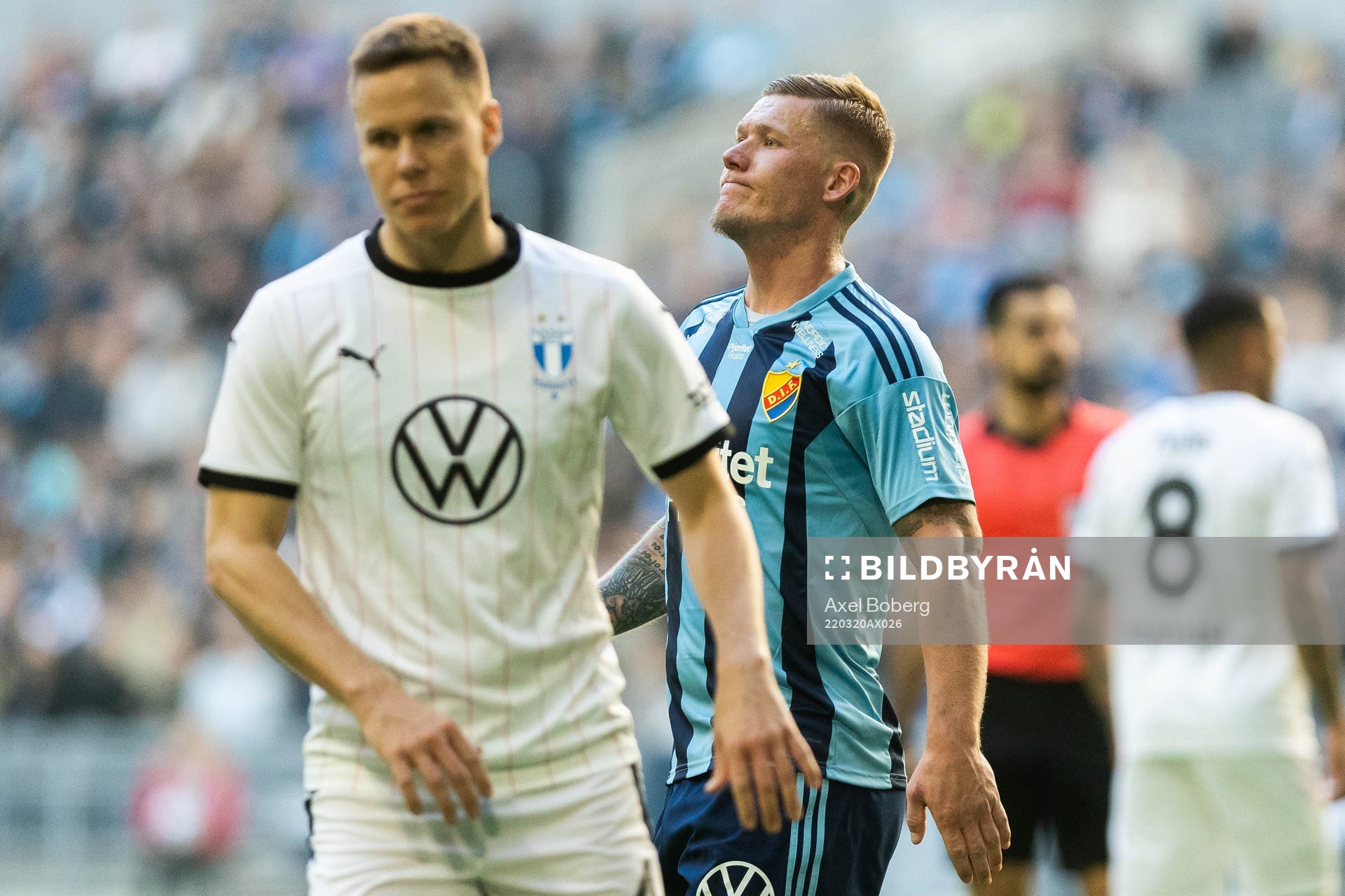 Djurgårdens Victor Edvardsen deppar