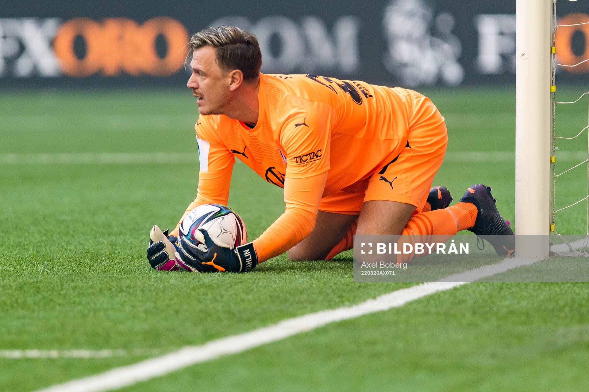 Malmö FFs målvakt Johan Dahlin