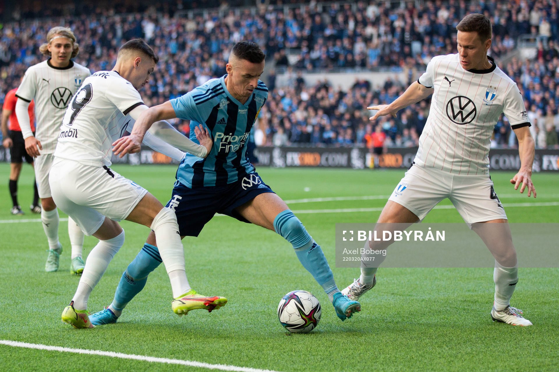 Djurgårdens Haris Radetinac samt Malmö FFs Veljko