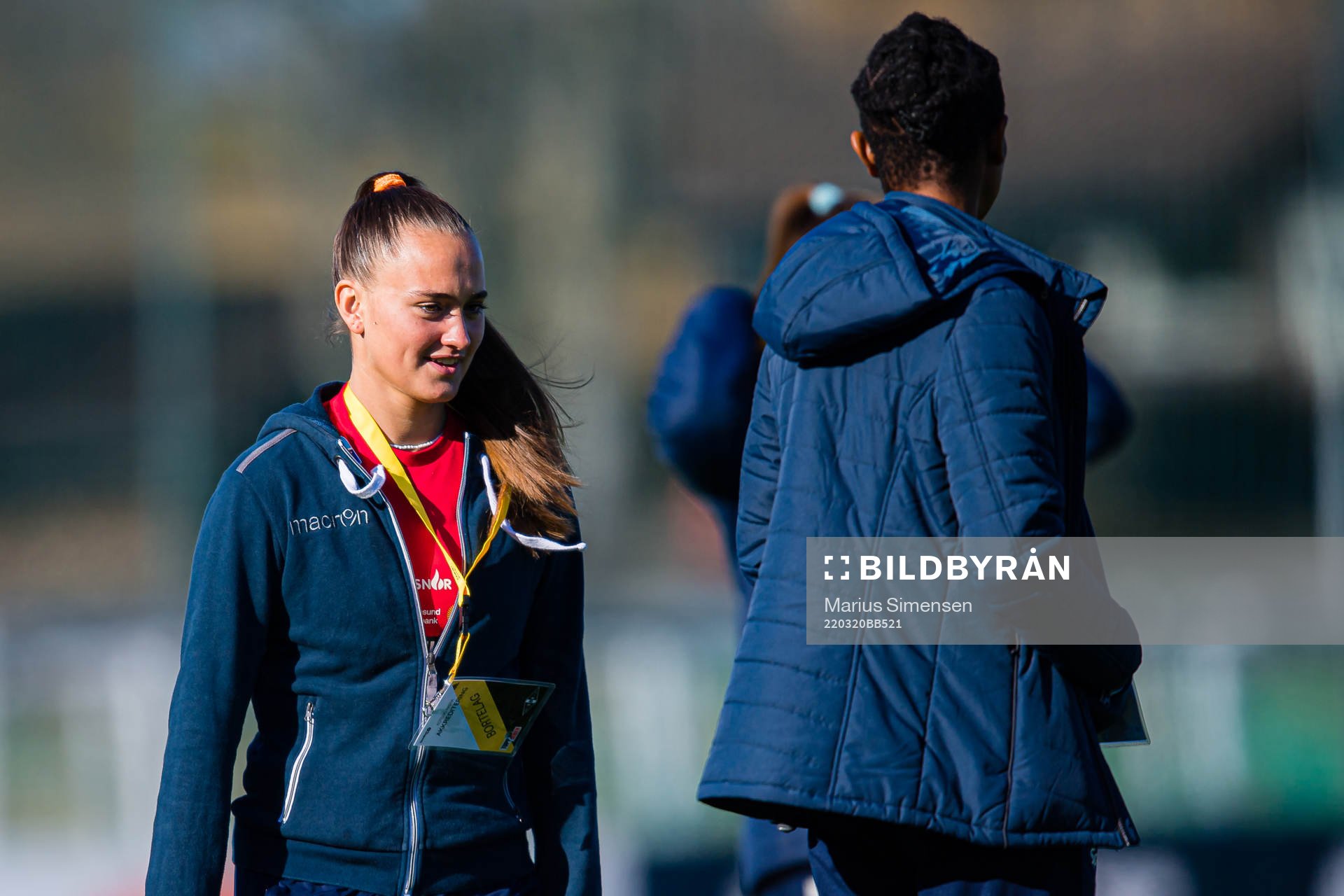 Marion Mannes Haugland of Avaldnes ahead of the Toppserien football match between Rosenborg and Avaldsnes on March 20, 2022 in Trondheim.