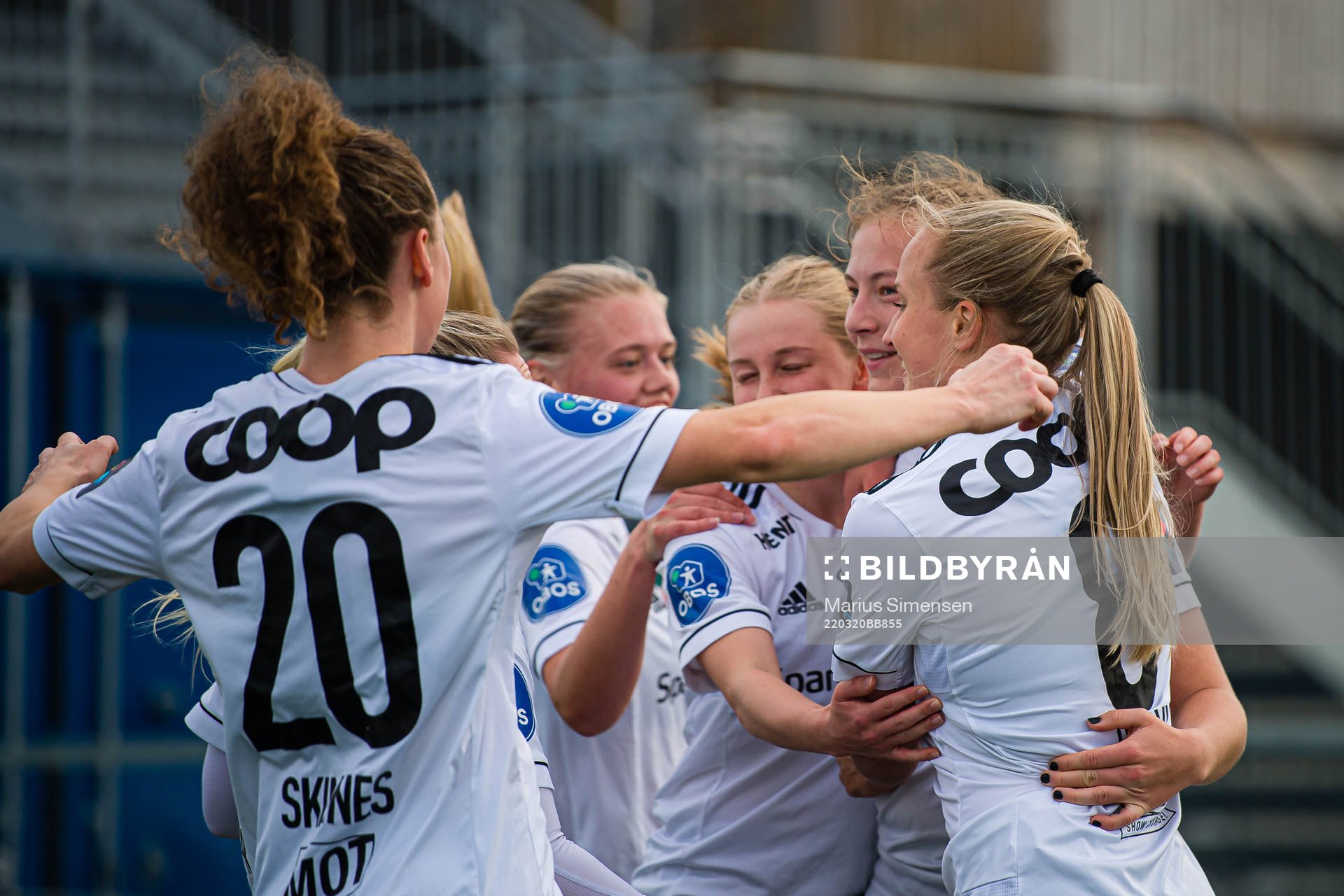 Sara Kanutte Sørensen Fornes of Rosenborg celebrates