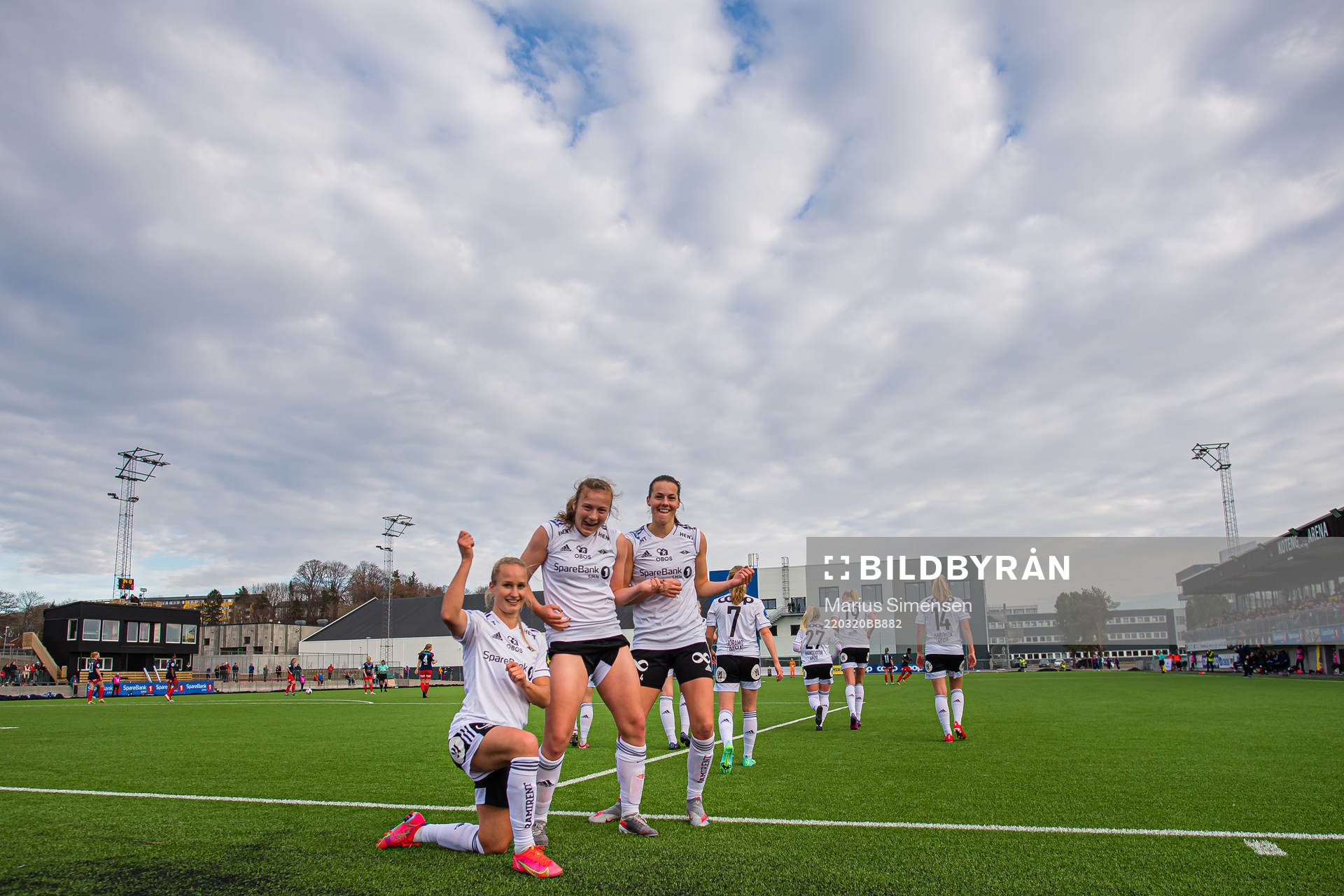 Sara Kanutte Sørensen Fornes of Rosenborg celebrates