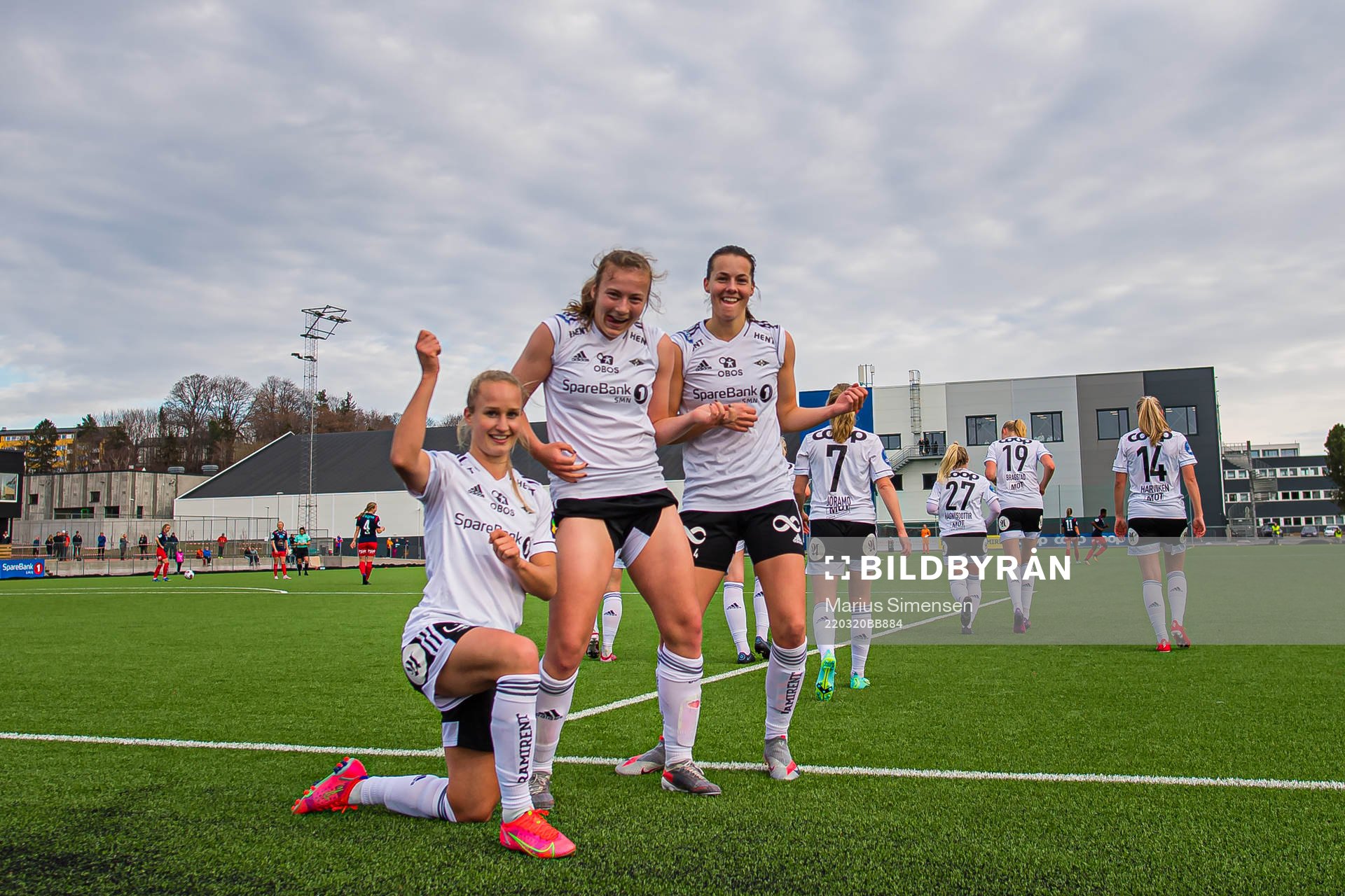 Sara Kanutte Sørensen Fornes of Rosenborg celebrates