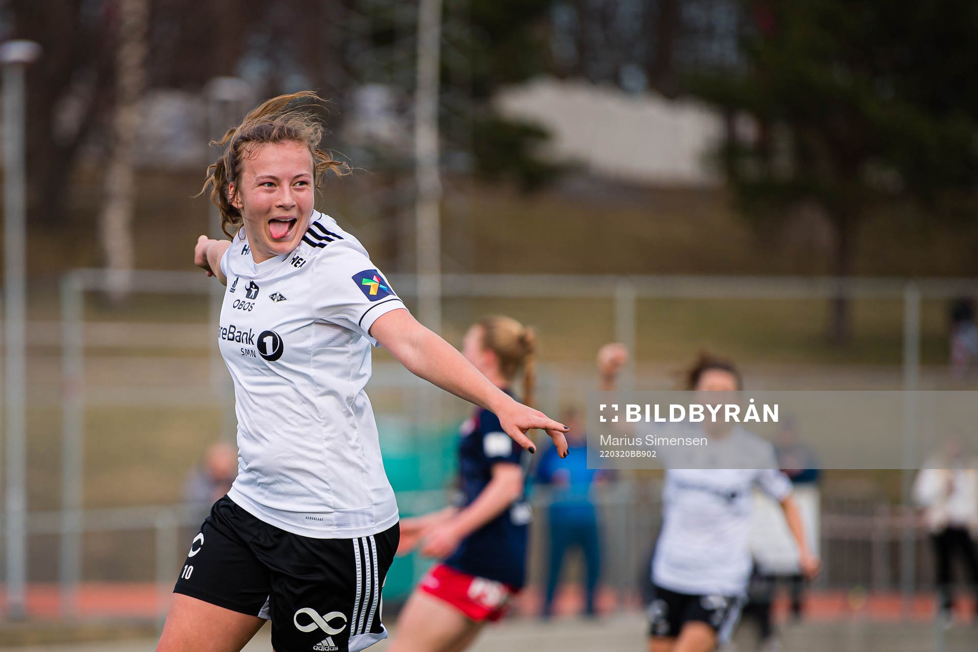 Sara Kanutte Sørensen Fornes of Rosenborg celebrates