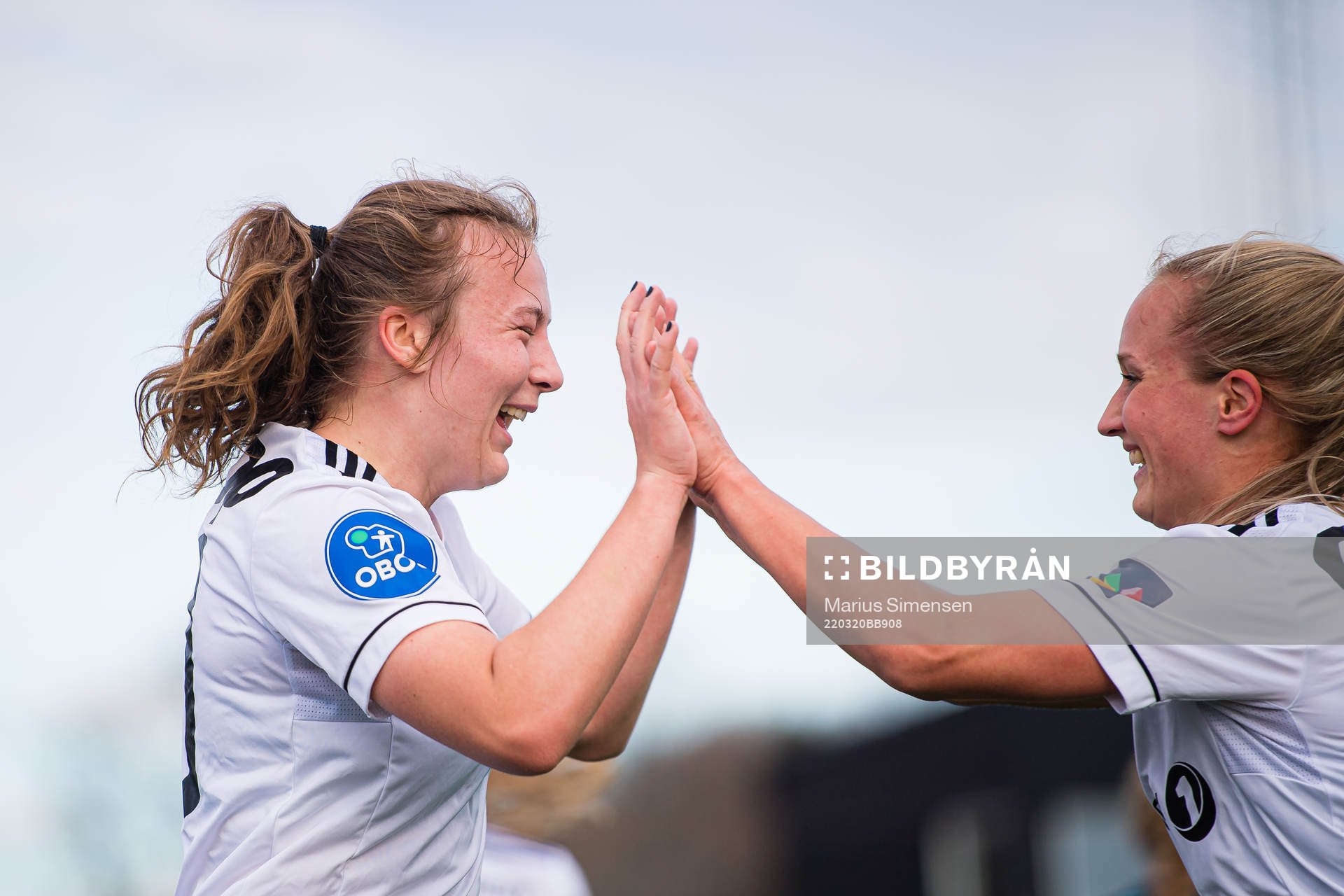 Sara Kanutte Sørensen Fornes of Rosenborg celebrates