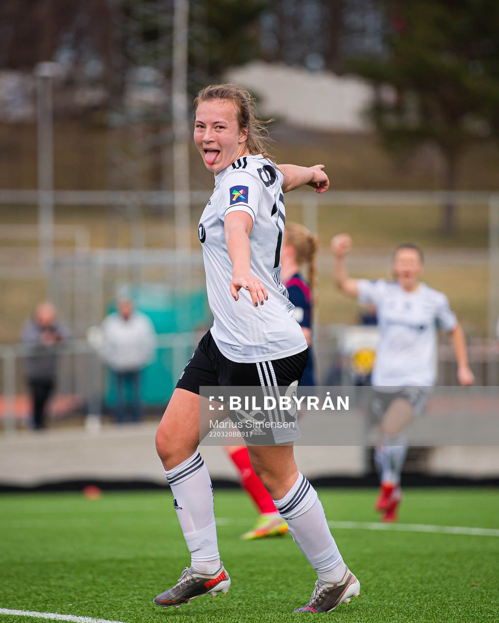 Sara Kanutte Sørensen Fornes of Rosenborg celebrates