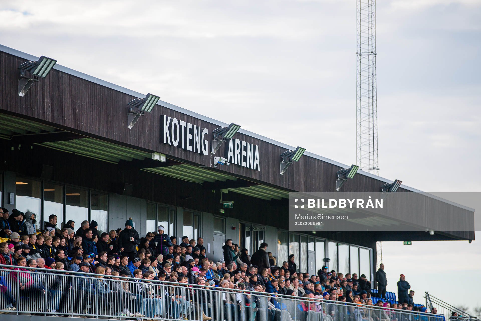Spectators in the stands