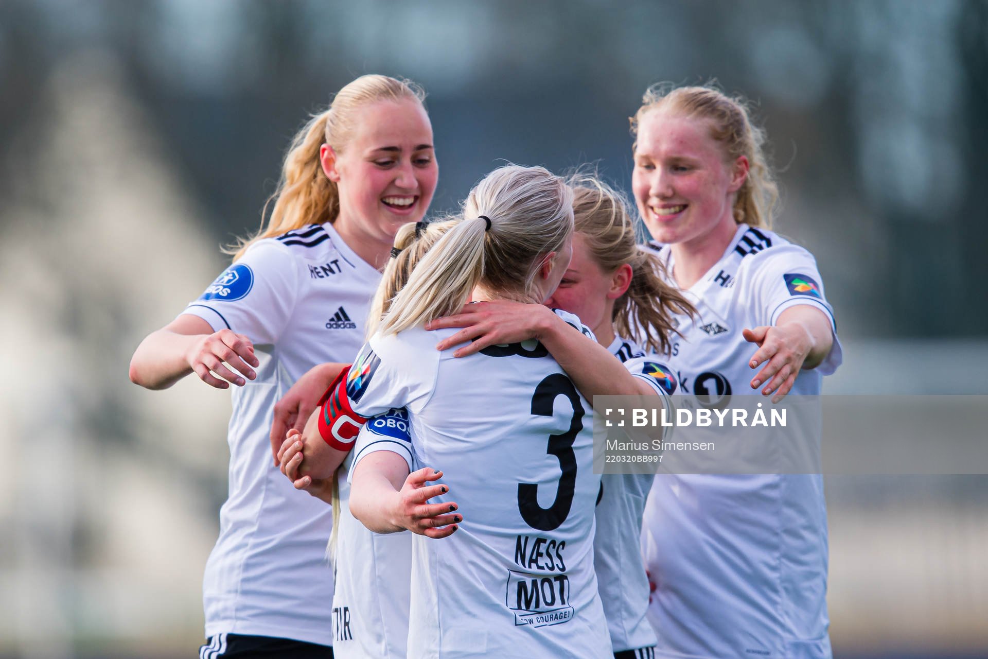 Selma Sol Magnusdottir of Rosenborg celebrates