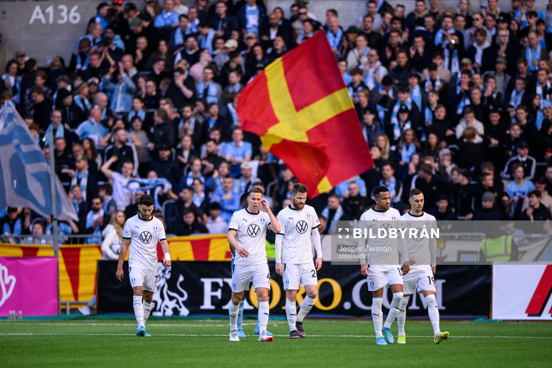 Malmö FFs Niklas Moisander, Lasse Nielsen, Martin Olsson