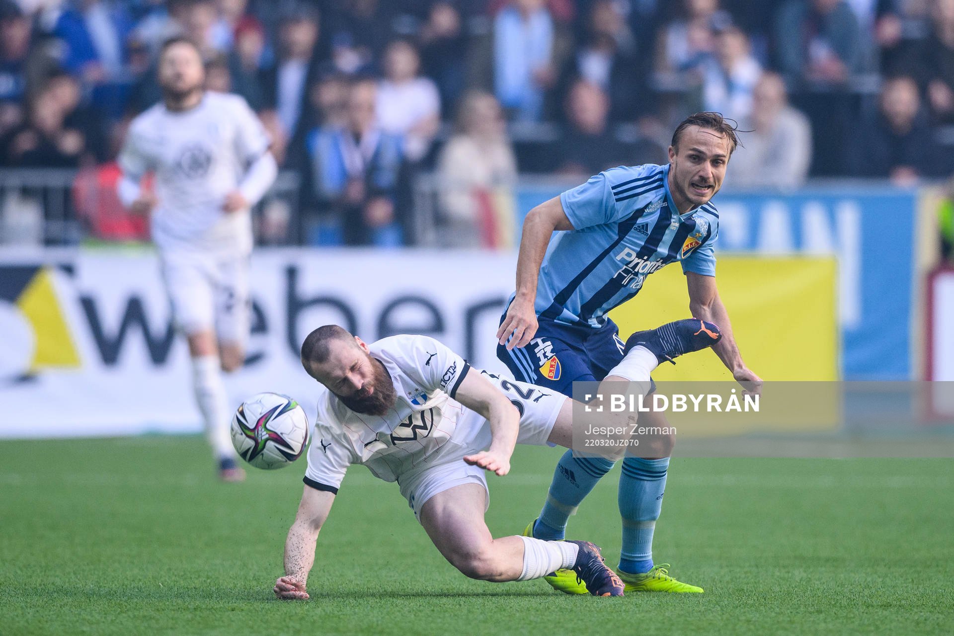 Malmö FFs Jo Inge Berget och Djurgårdens Pierre Bengtsson