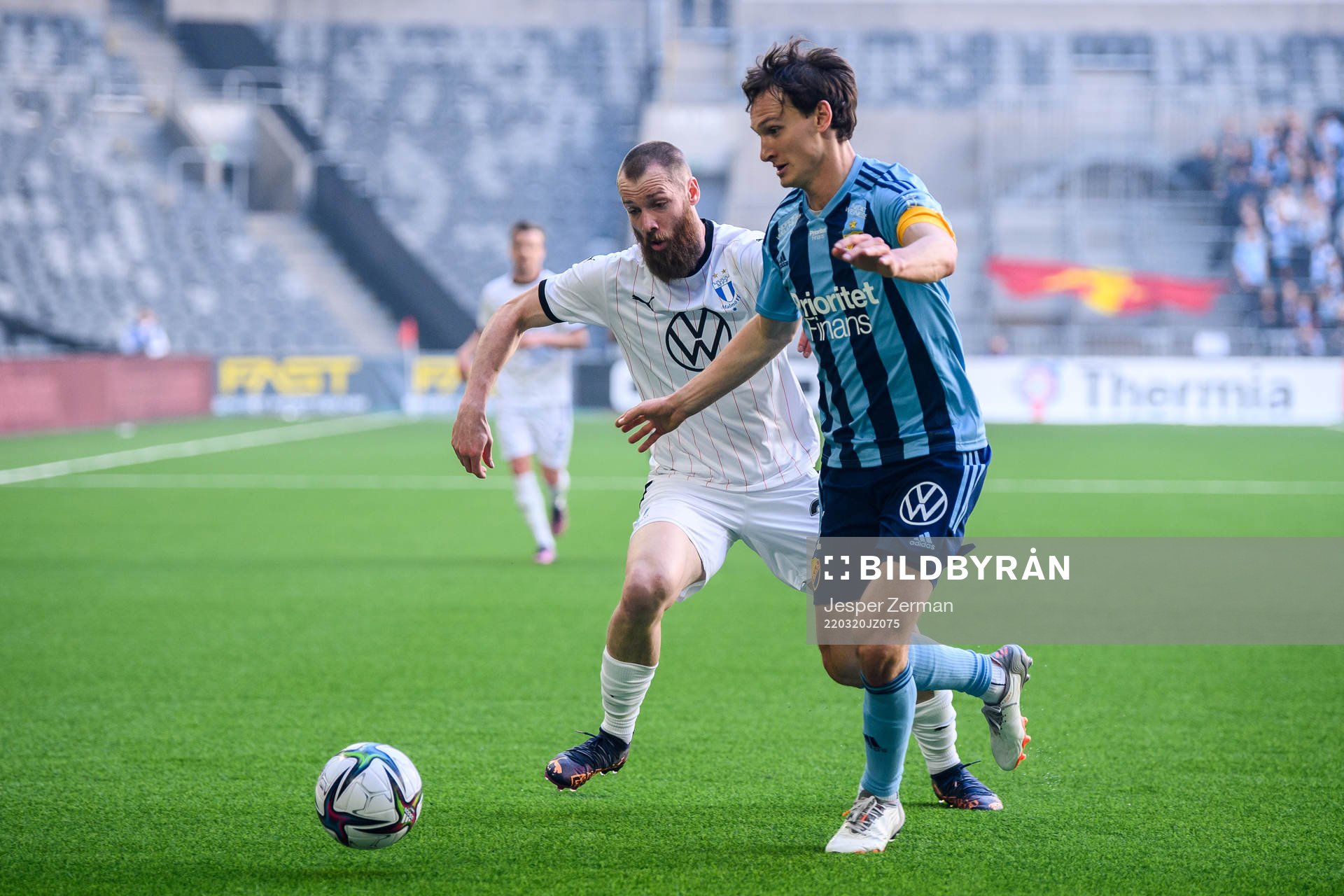 Malmö FFs Jo Inge Berget och Djurgårdens Hjalmar Ekdal