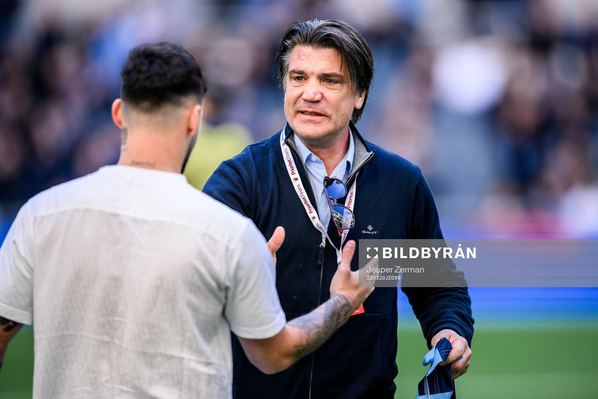 Djurgårdens Sead Haksabanovic och sportchef Bosse Andersson