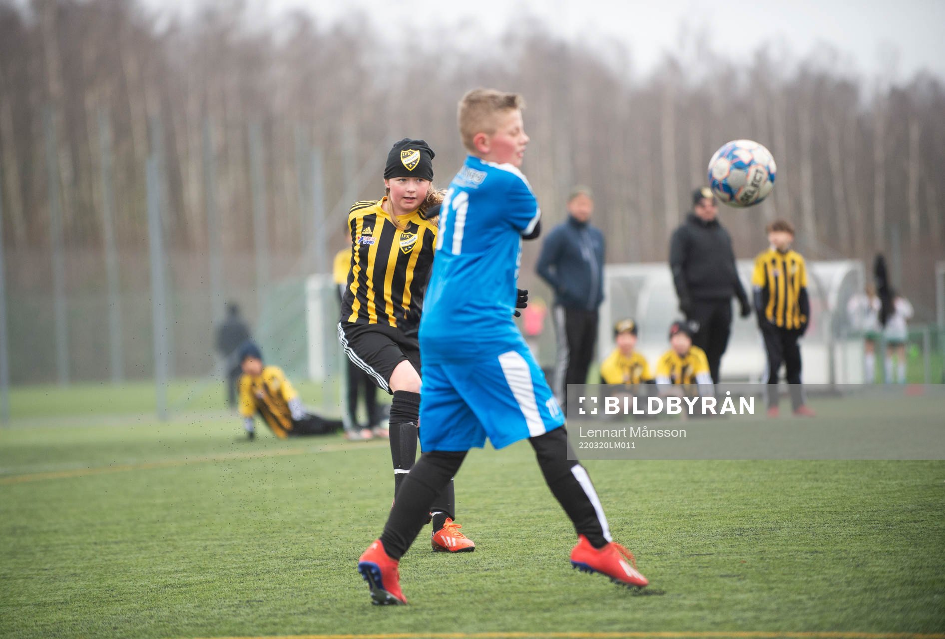 i träningsmatchen för pojkar födda 2011 mellan IFK