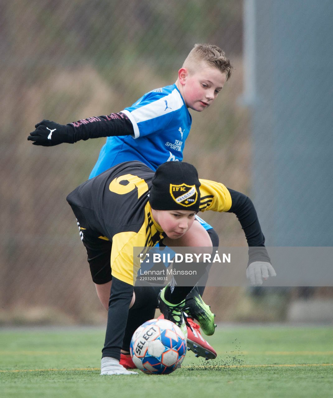 i träningsmatchen för pojkar födda 2011 mellan IFK