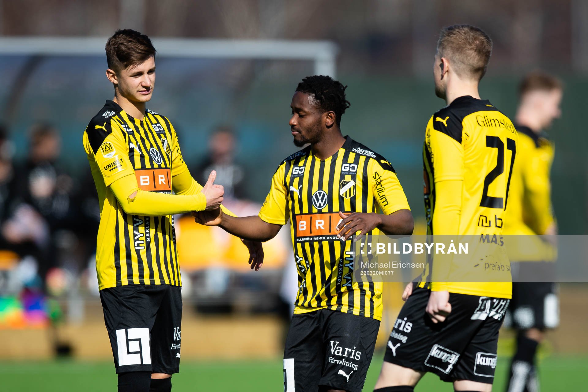 Häckens Leo Bengtsson, Ibrahim Sadiq och Tomas Totland
