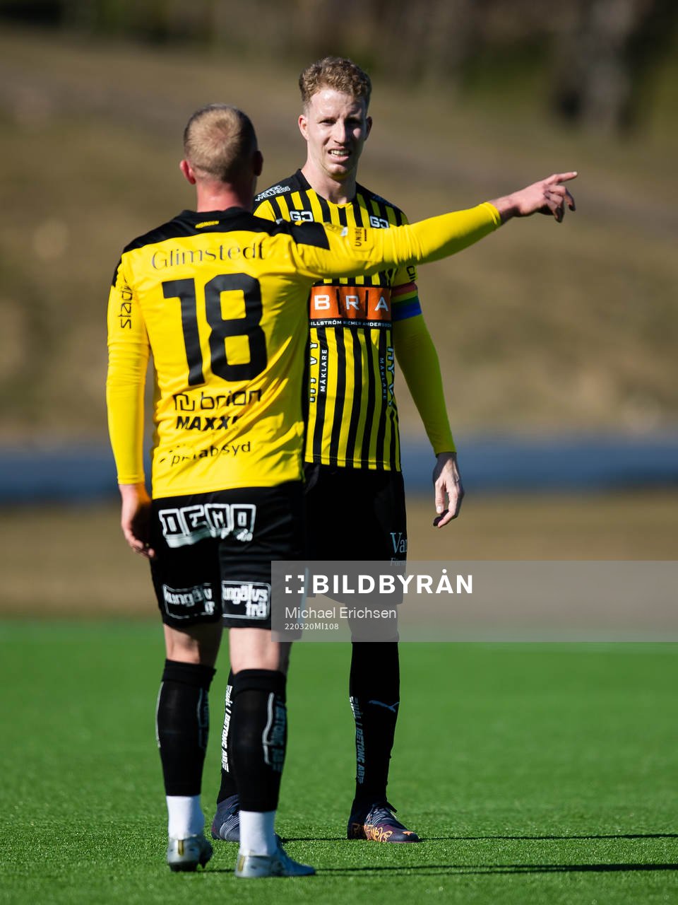 Häckens Samuel Gustafson och Mikkel Rygaard Jensen