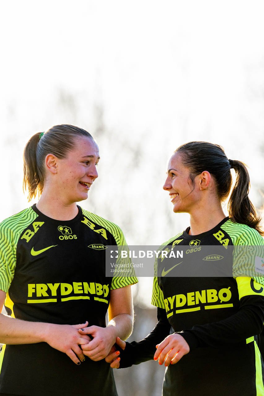 Elisabeth Terland and Tuva Hansen of Brann