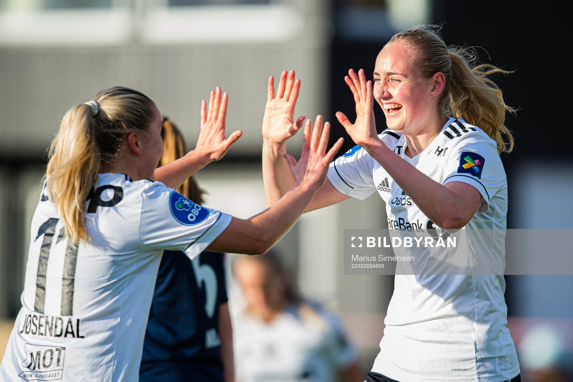 Emilie Bragstad of Rosenborg celebrates