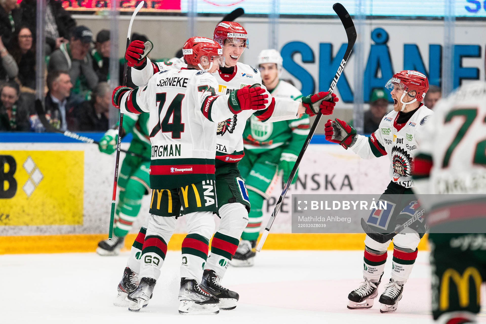 Frölundas Andreas Borgman jublar