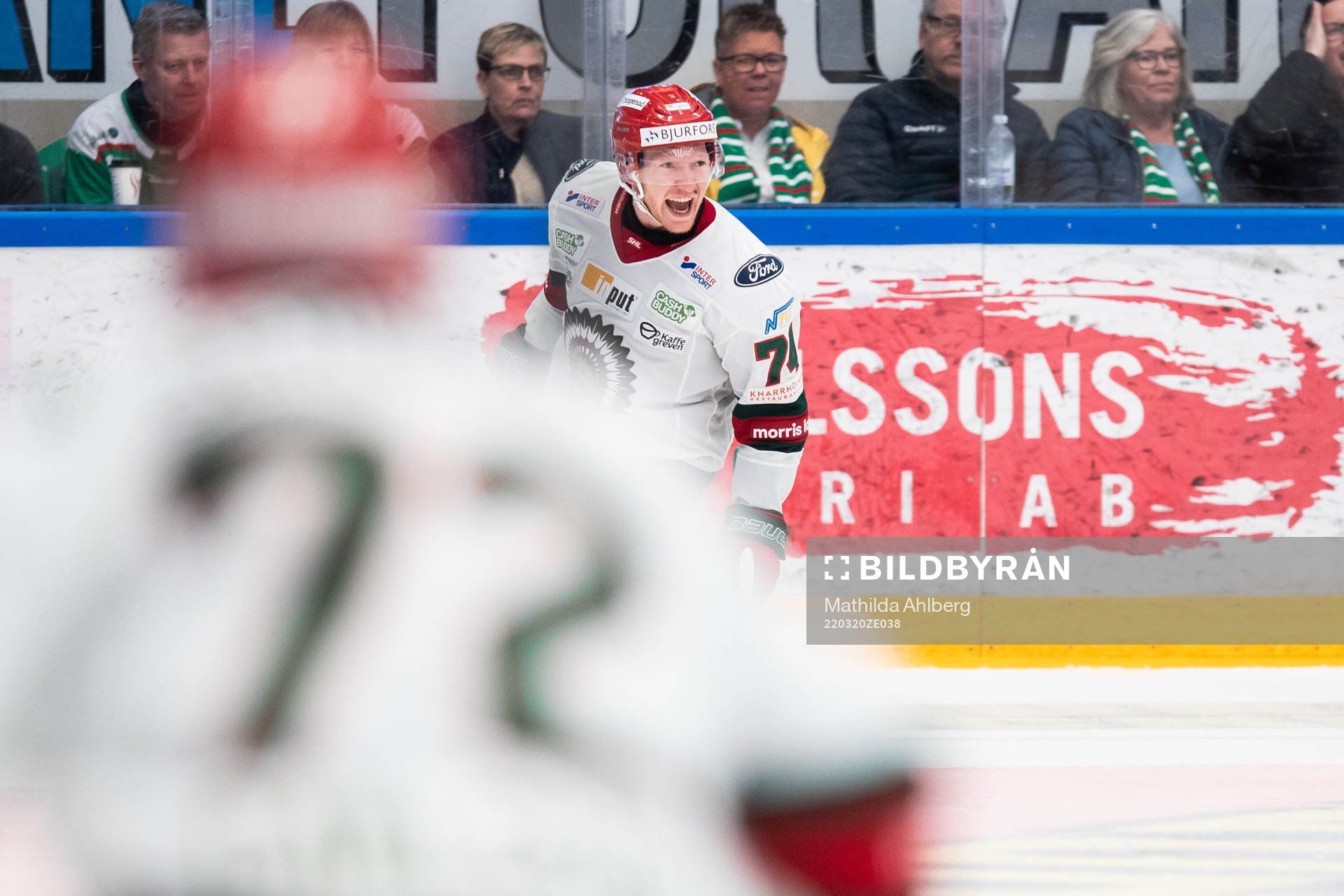 Frölundas Andreas Borgman jublar
