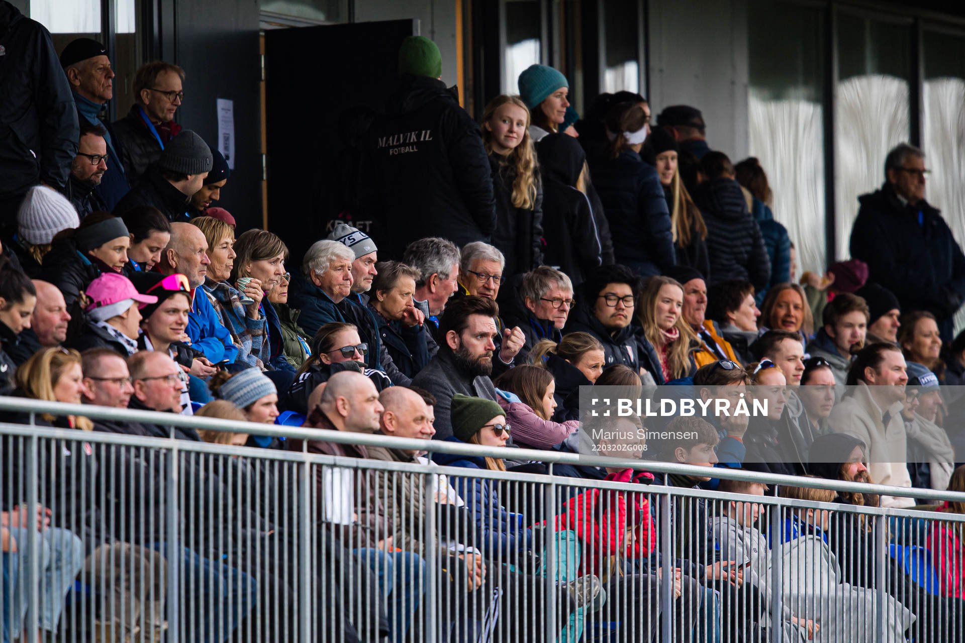 Spectators in the stands