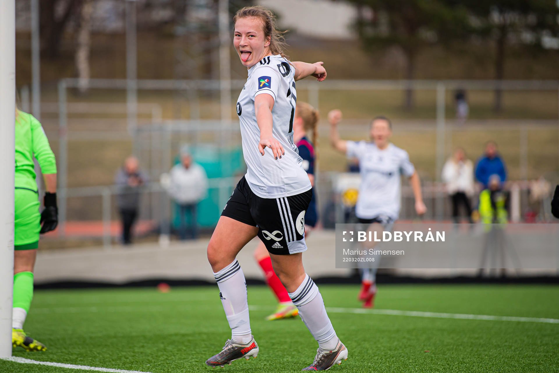 Sara Kanutte Sørensen Fornes of Rosenborg celebrates