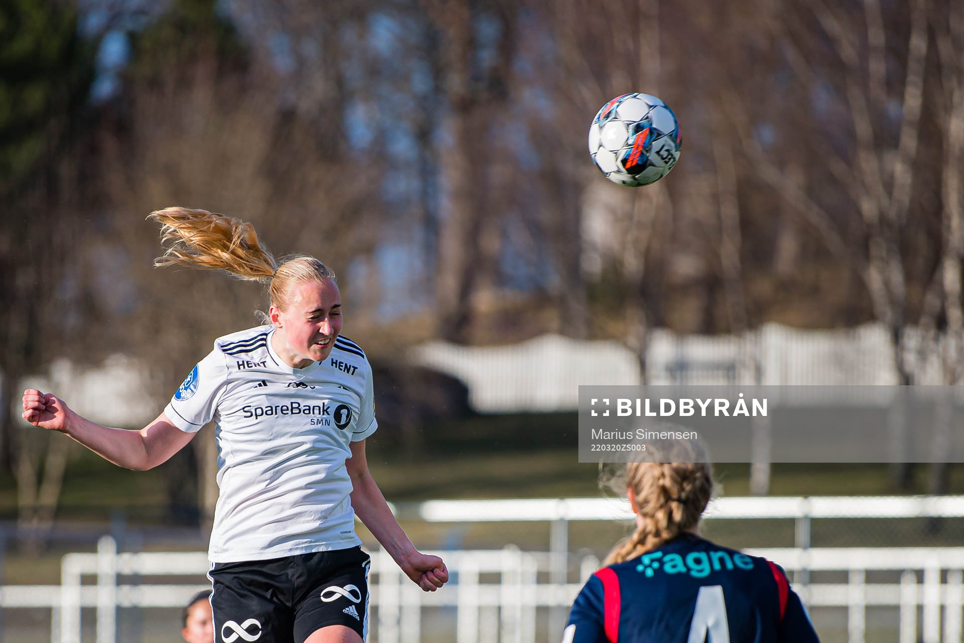 Emilie Bragstad of Rosenborg scores the 6-0 goal
