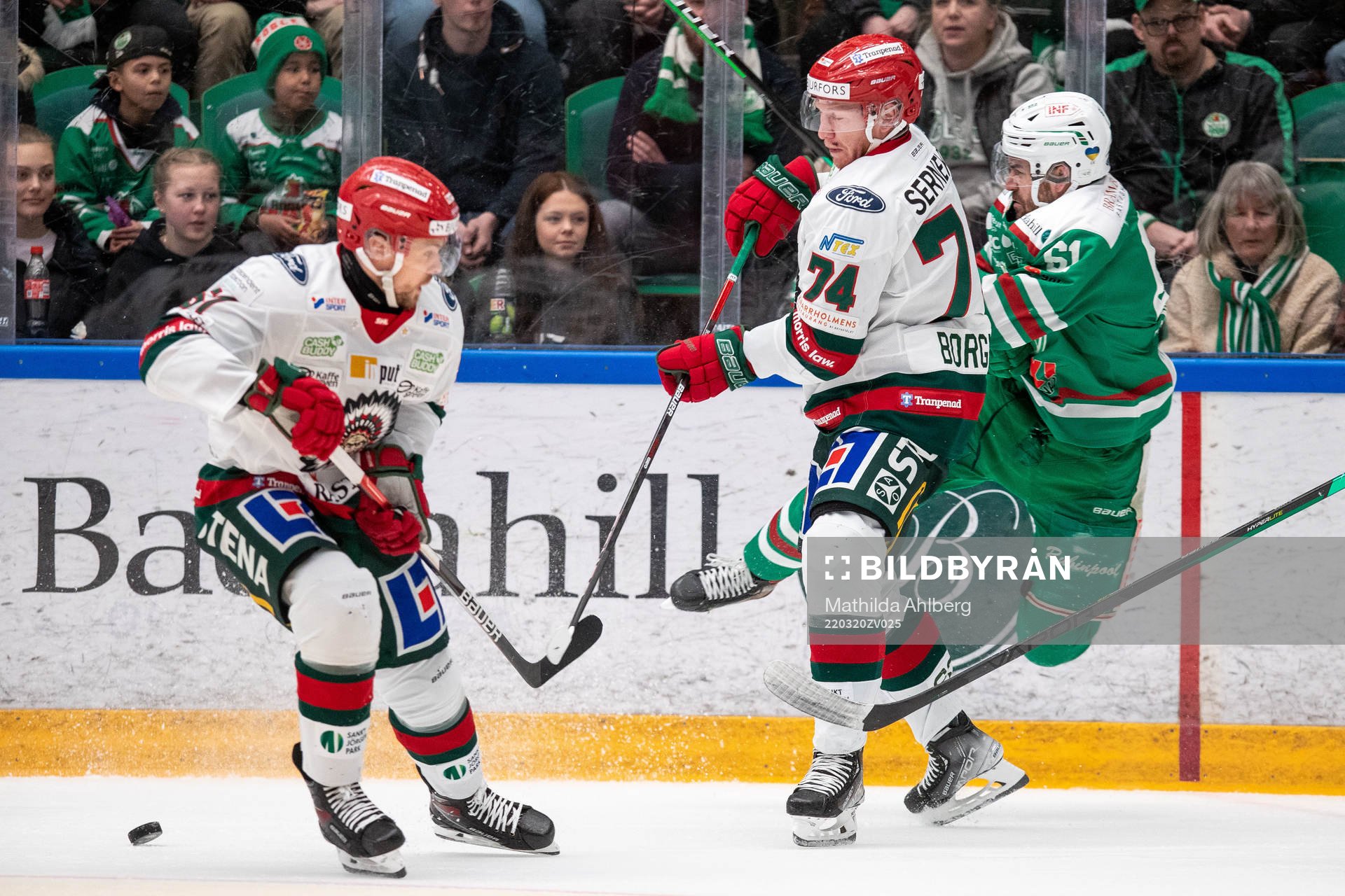 Frölundas Andreas Borgman och Rögles Ludvig Larsson