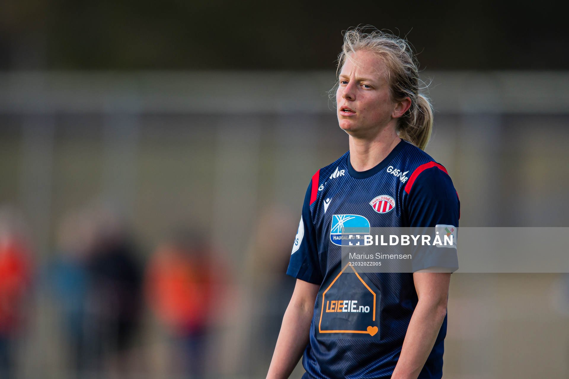 Sara Pavlovic of Avaldnes looks dejected