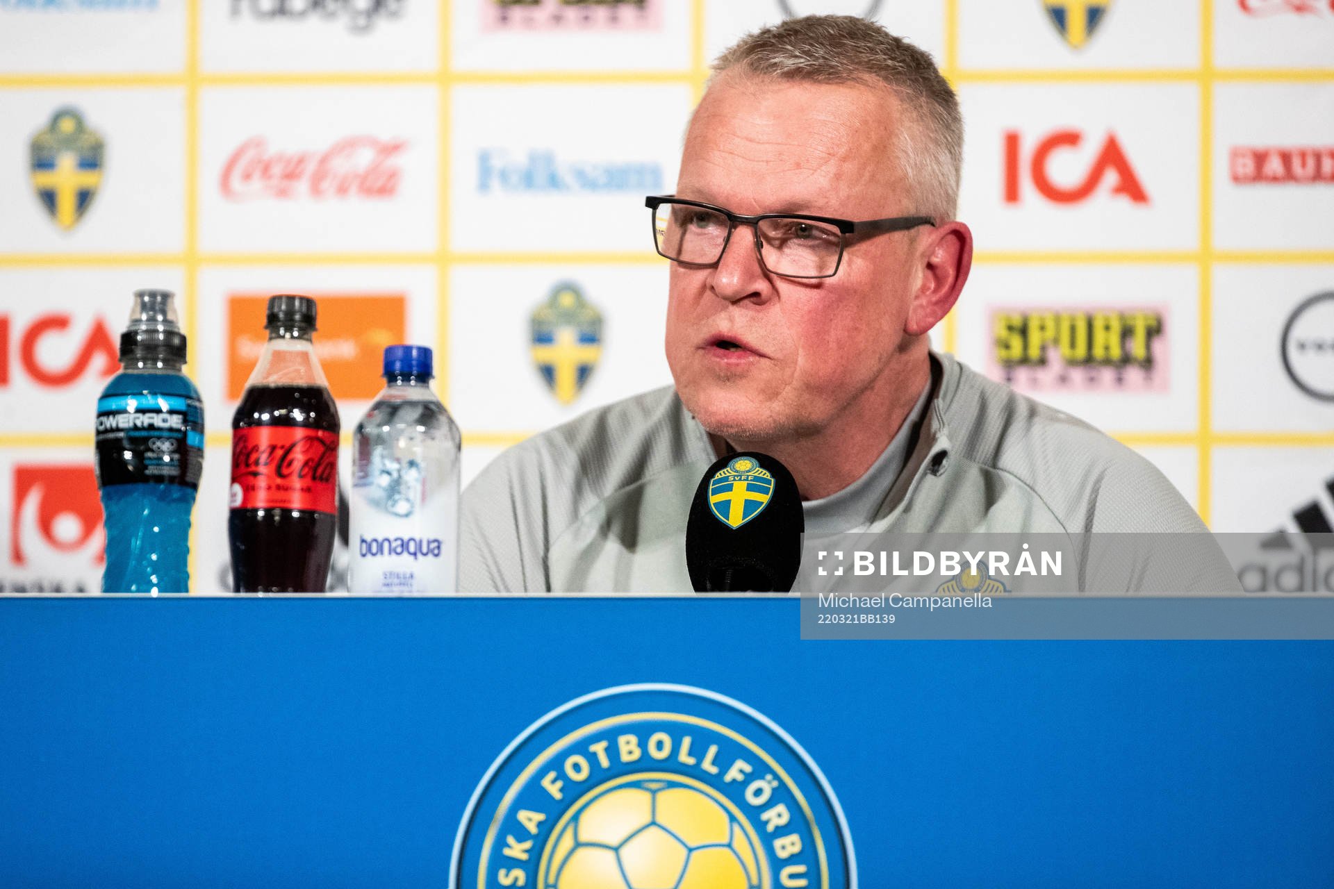 Head coach Janne Andersson of Sweden