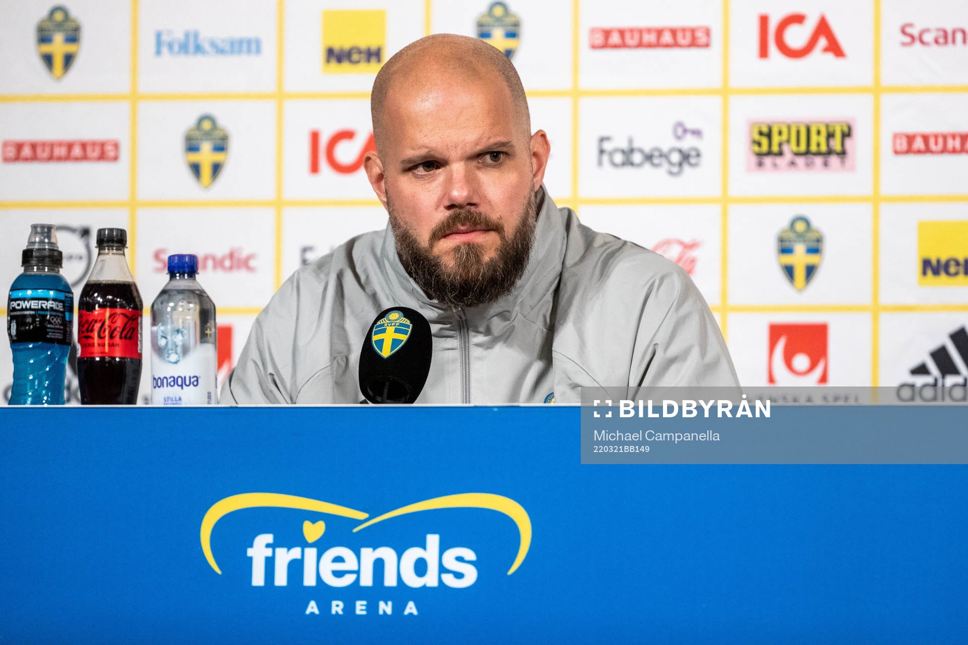 Press officer Jakob Kakembo Andersson of the Swedish